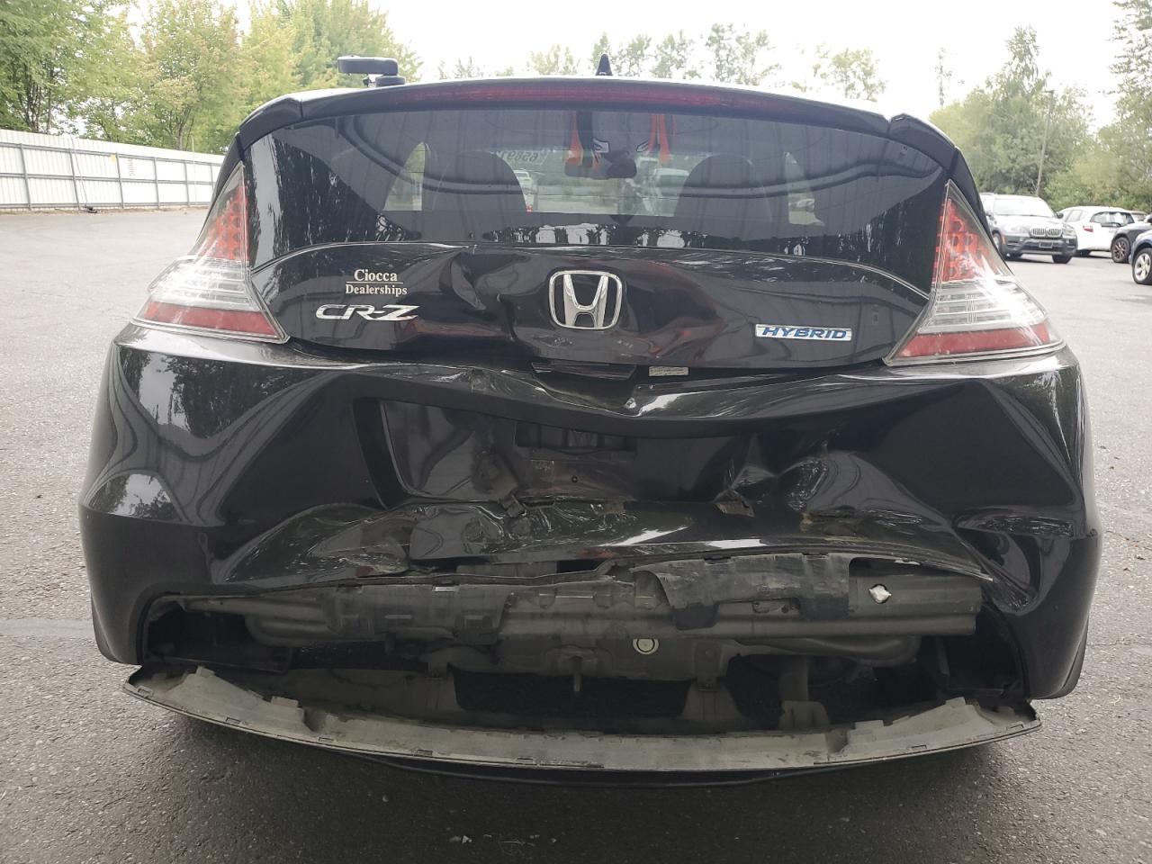 2014 Honda Cr-z Ex Black vin: JHMZF1D69ES003340