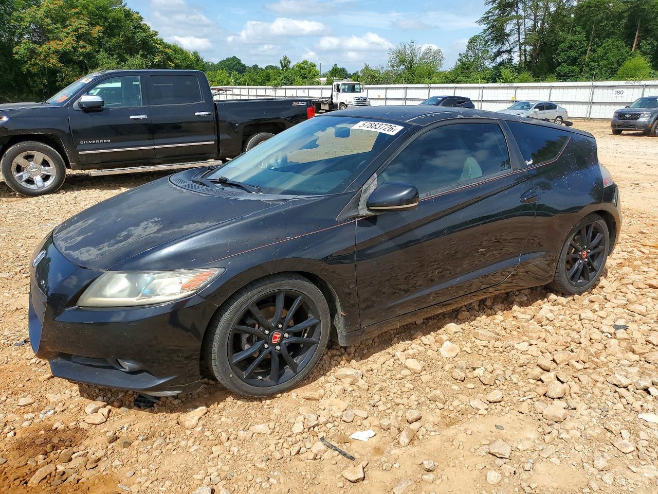 2011 Honda Cr-z Ex Black vin: JHMZF1D6XBS003505