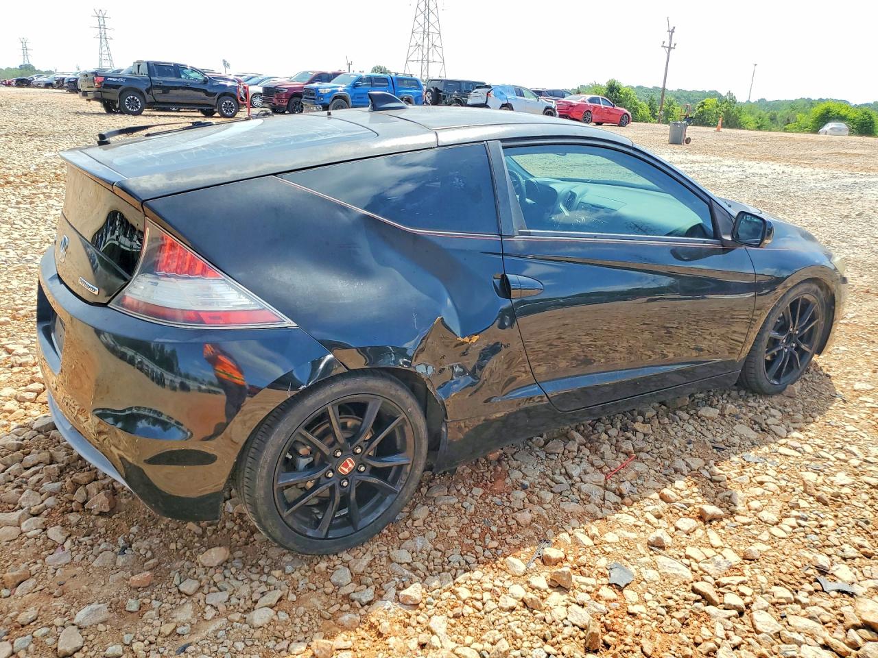 2011 Honda Cr-z Ex Black vin: JHMZF1D6XBS003505