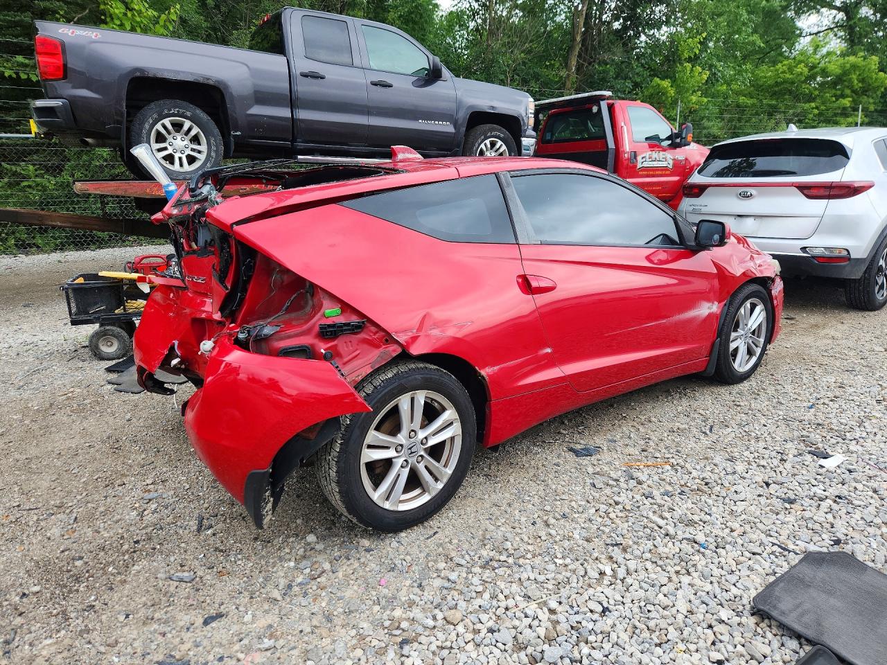 2011 Honda Cr-z Ex Silver vin: JHMZF1D6XBS007604