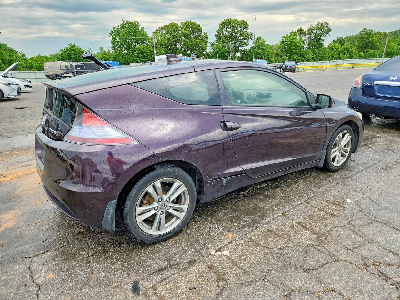 2013 Honda Cr-z Ex Purple vin: JHMZF1D6XDS001501