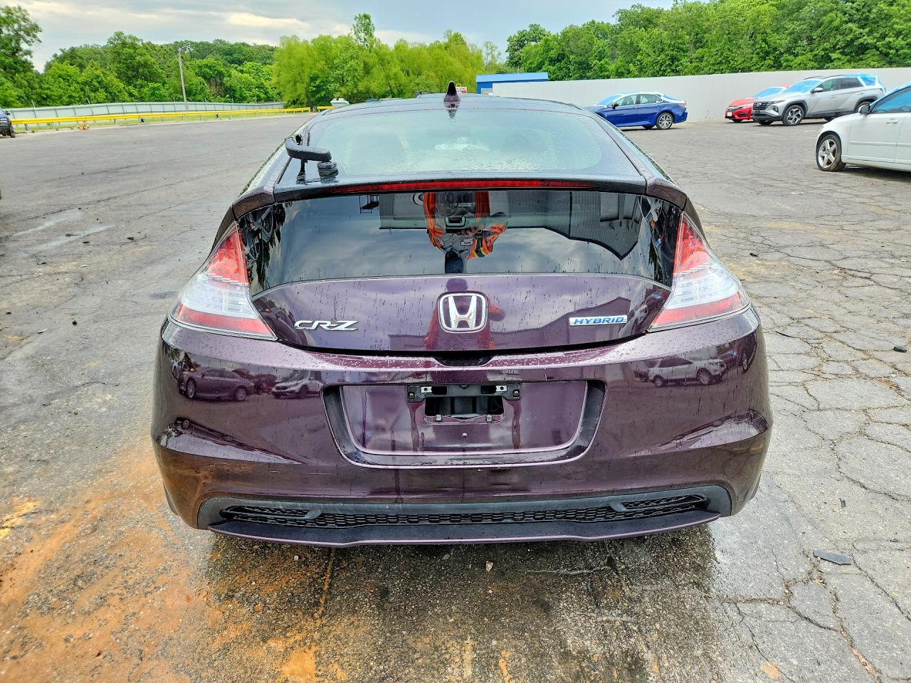 2013 Honda Cr-z Ex Purple vin: JHMZF1D6XDS001501