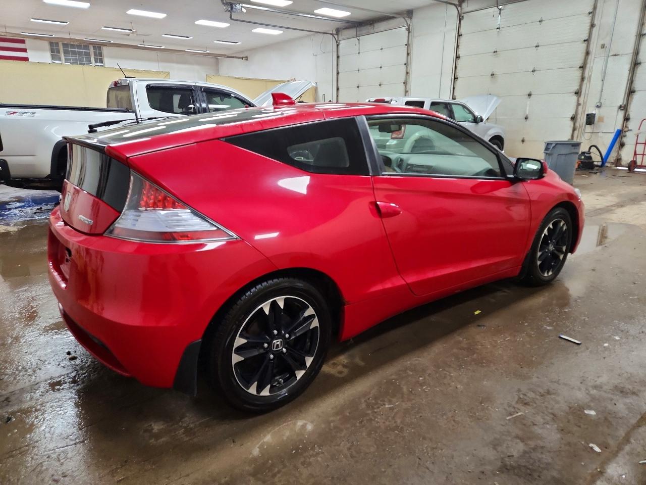 2014 Honda Cr-z Ex Red vin: JHMZF1D6XES000463