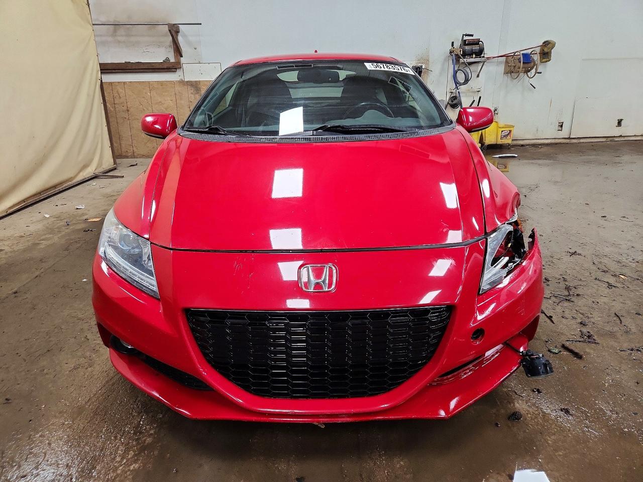 2014 Honda Cr-z Ex Red vin: JHMZF1D6XES000463
