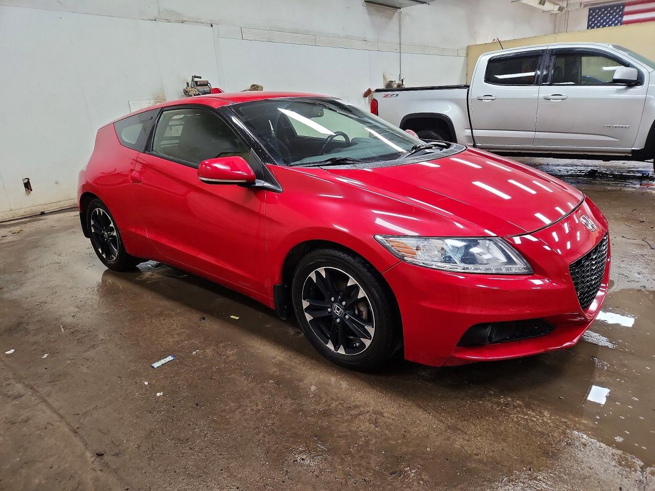 2014 Honda Cr-z Ex Red vin: JHMZF1D6XES000463