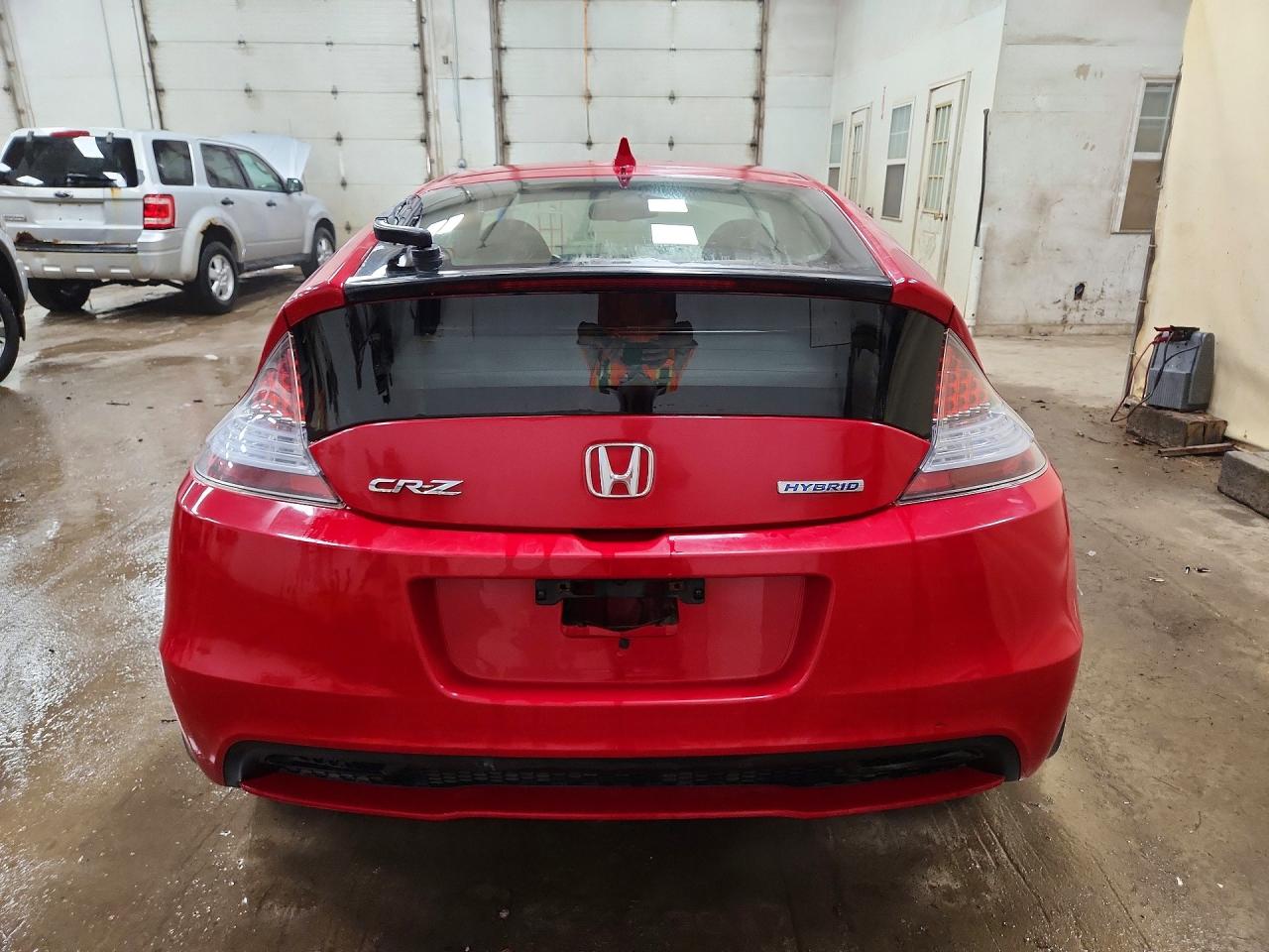 2014 Honda Cr-z Ex Red vin: JHMZF1D6XES000463