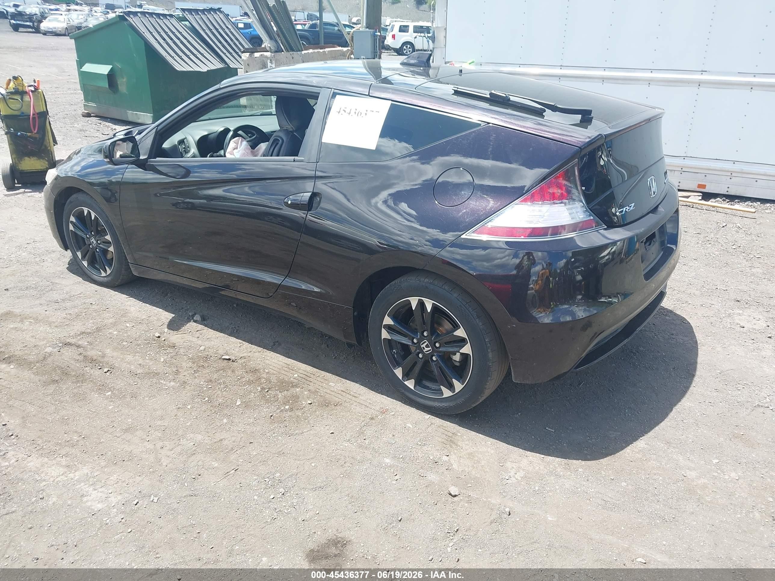 2015 Honda Cr-z Ex Purple vin: JHMZF1D6XFS001002