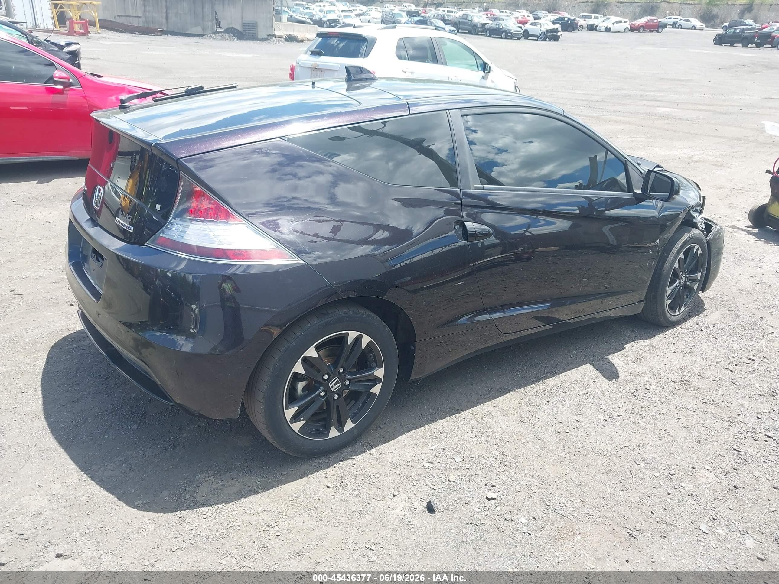 2015 Honda Cr-z Ex Purple vin: JHMZF1D6XFS001002