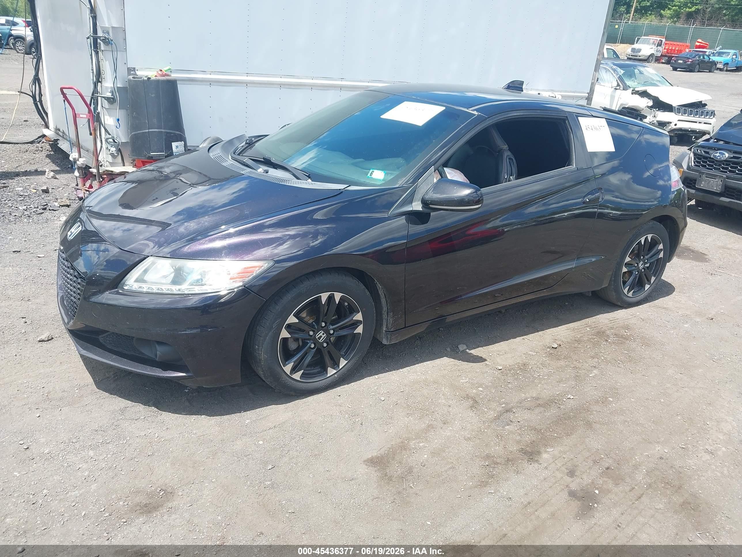 2015 Honda Cr-z Ex Purple vin: JHMZF1D6XFS001002