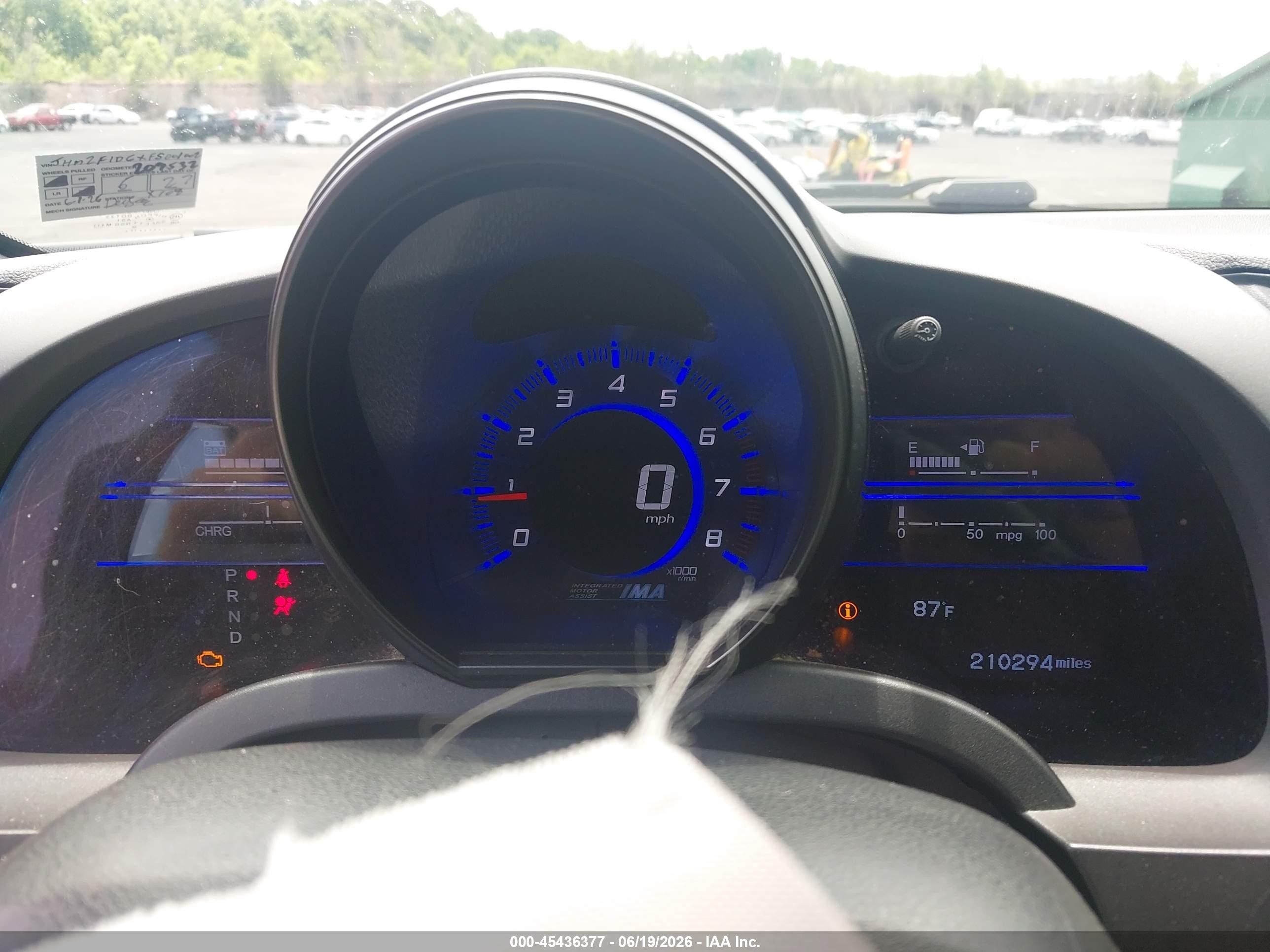 2015 Honda Cr-z Ex Purple vin: JHMZF1D6XFS001002