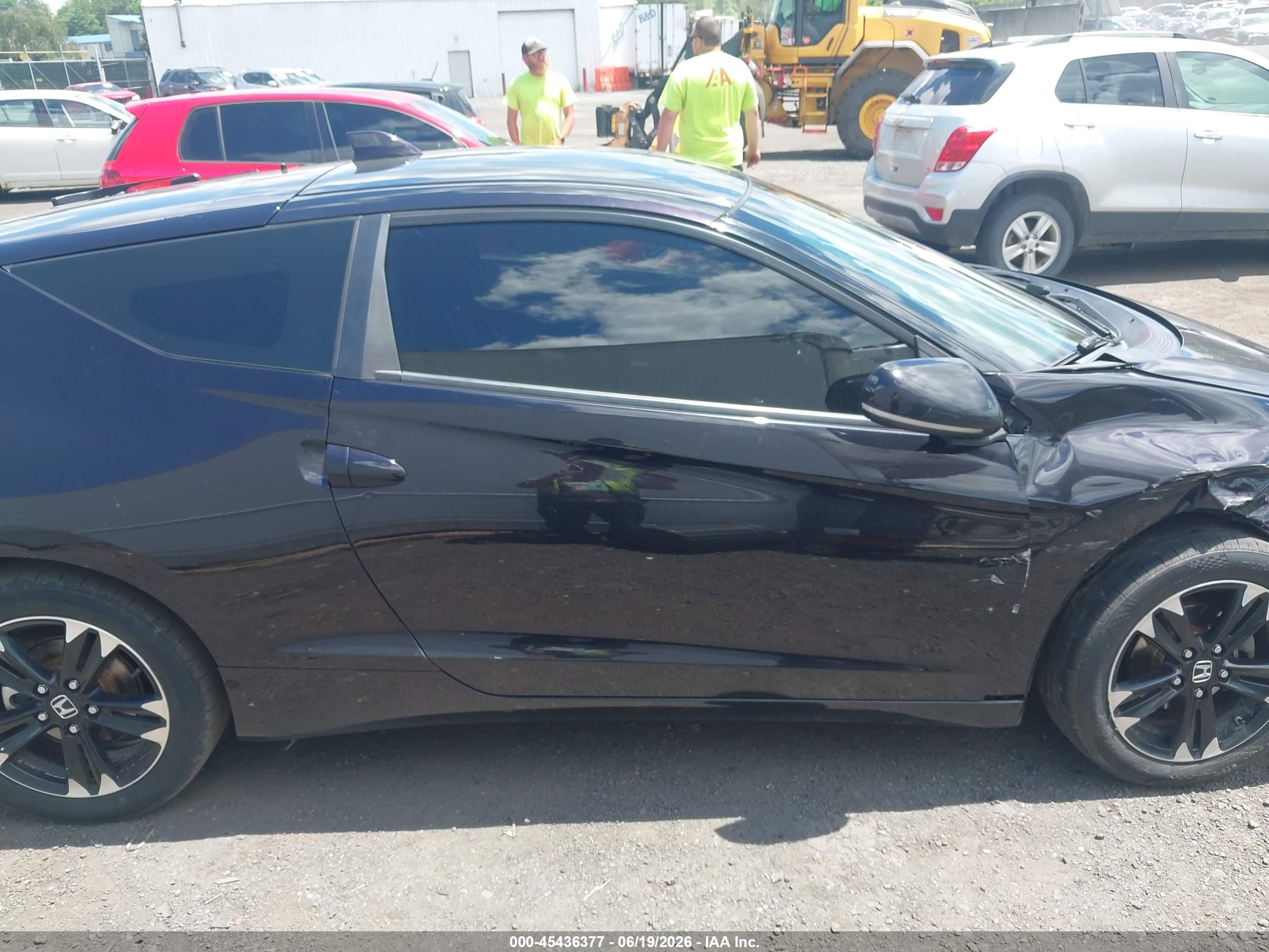 2015 Honda Cr-z Ex Purple vin: JHMZF1D6XFS001002