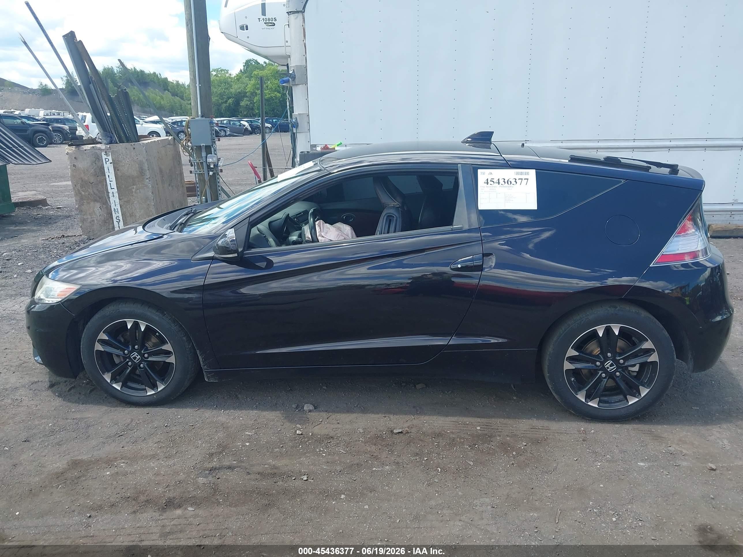 2015 Honda Cr-z Ex Purple vin: JHMZF1D6XFS001002