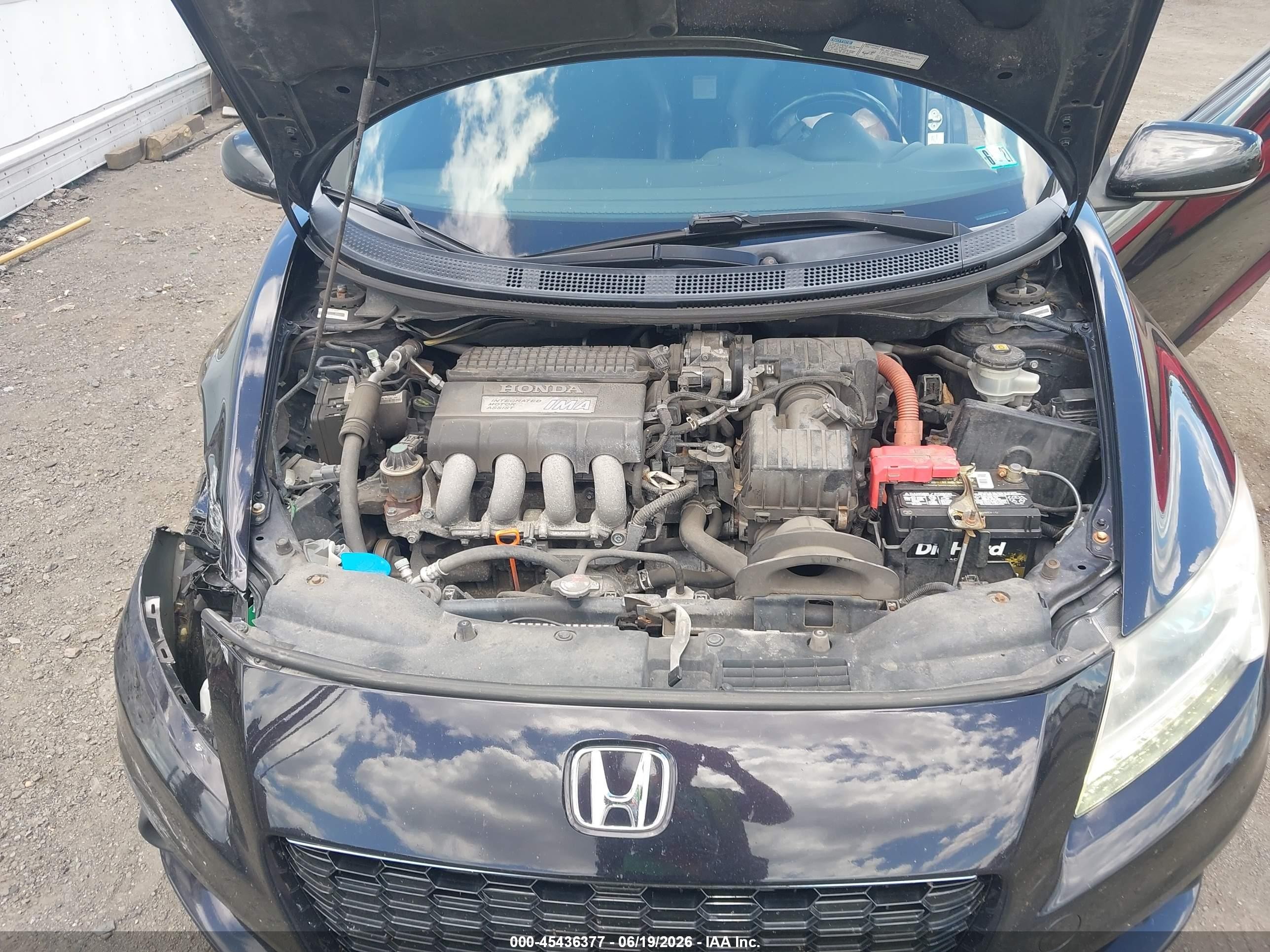 2015 Honda Cr-z Ex Purple vin: JHMZF1D6XFS001002