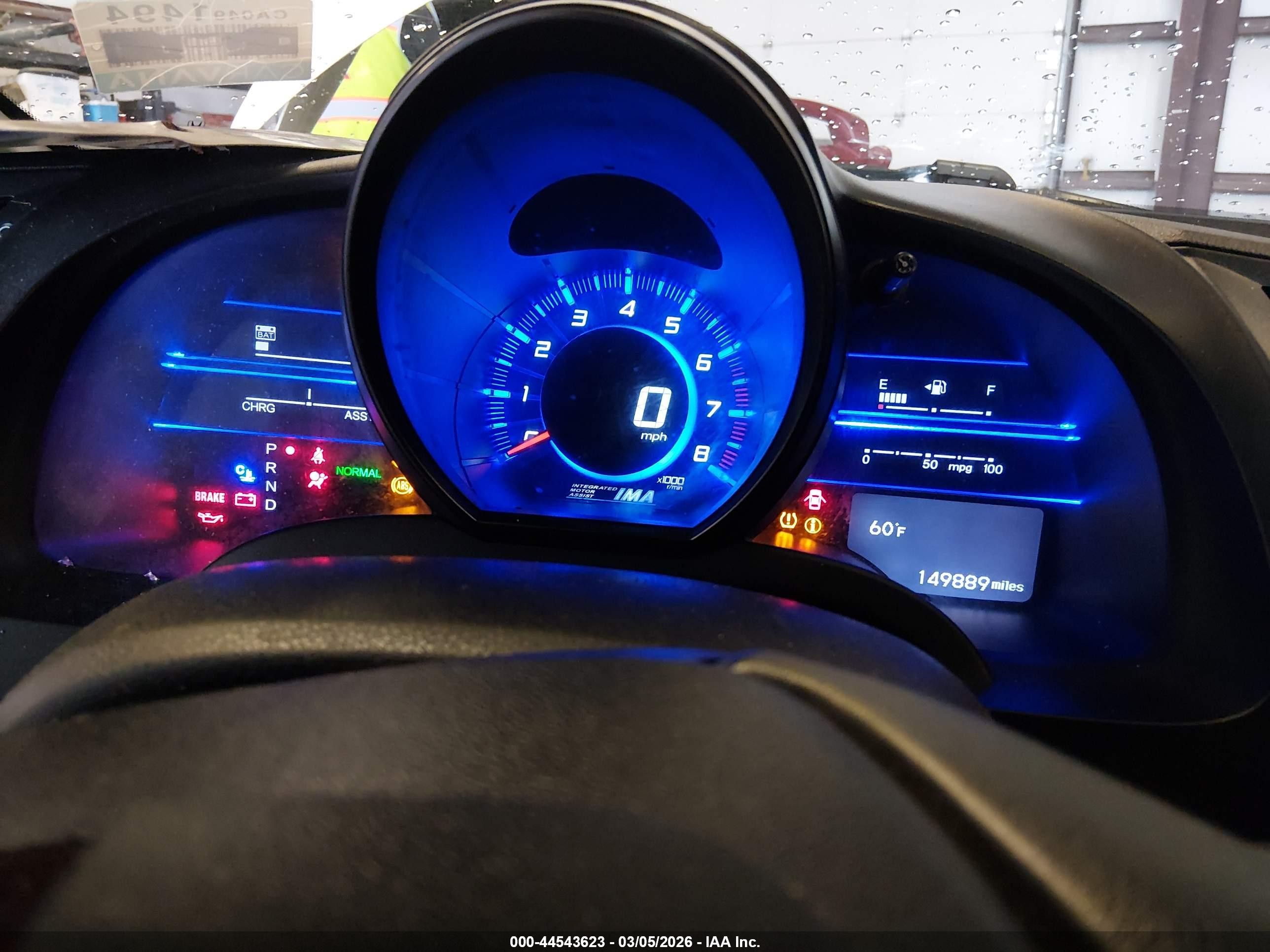 2015 Honda Cr-z Ex White vin: JHMZF1D6XFS001369