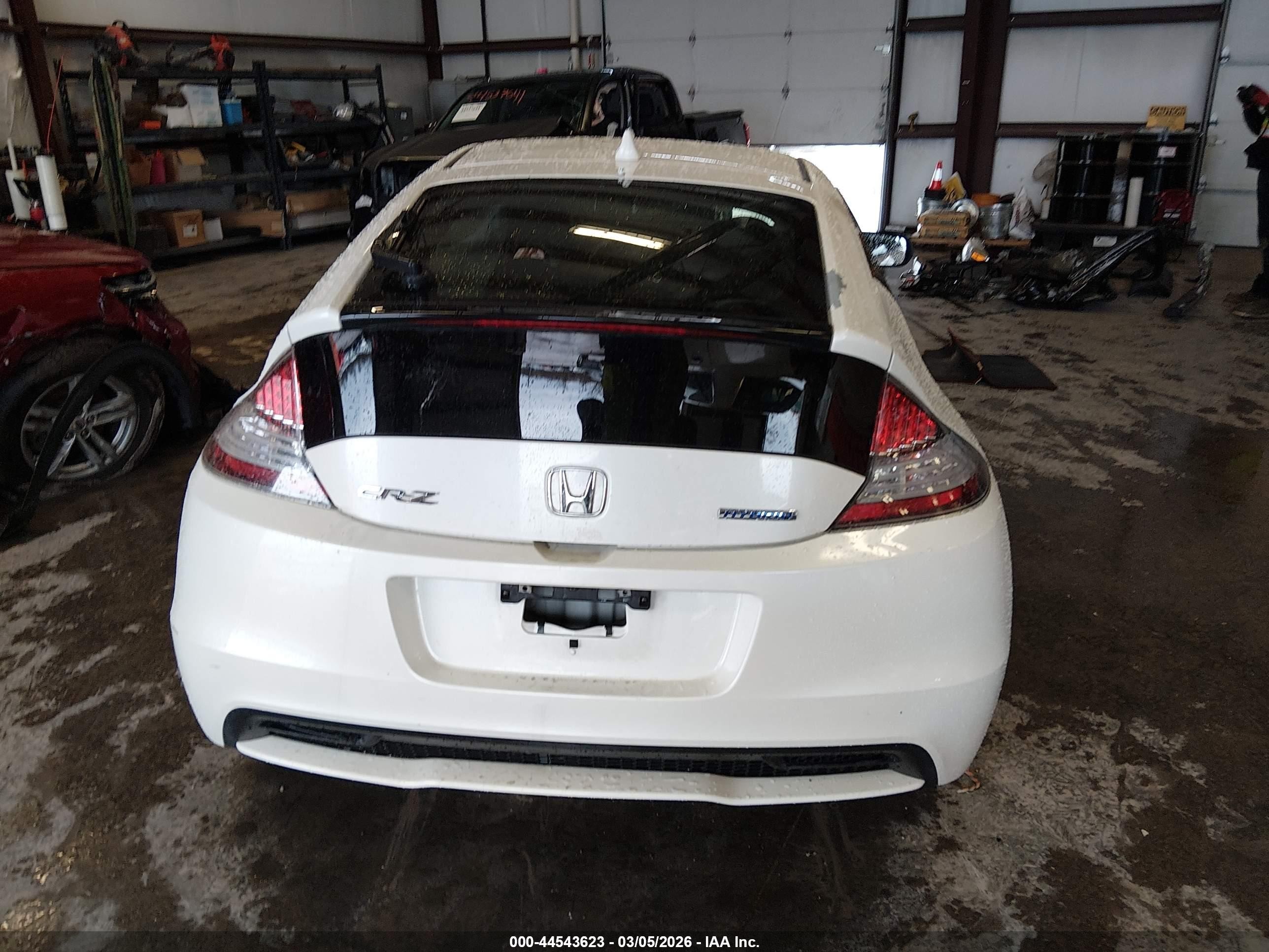 2015 Honda Cr-z Ex White vin: JHMZF1D6XFS001369