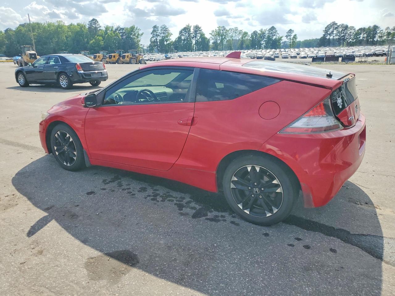 2015 Honda Cr-z Ex Red vin: JHMZF1D6XFS003221