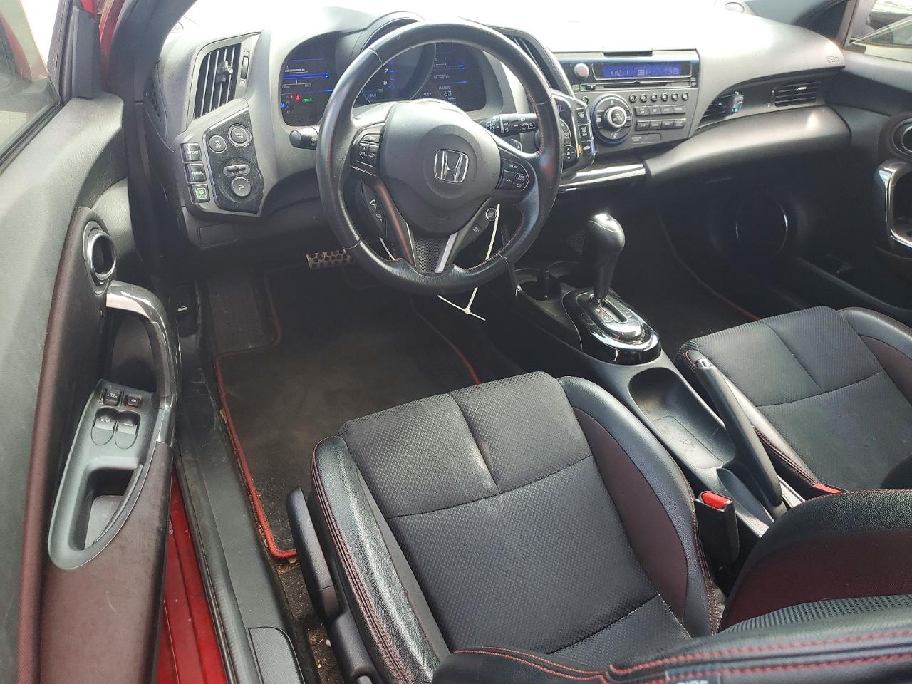 2015 Honda Cr-z Ex Red vin: JHMZF1D6XFS003221