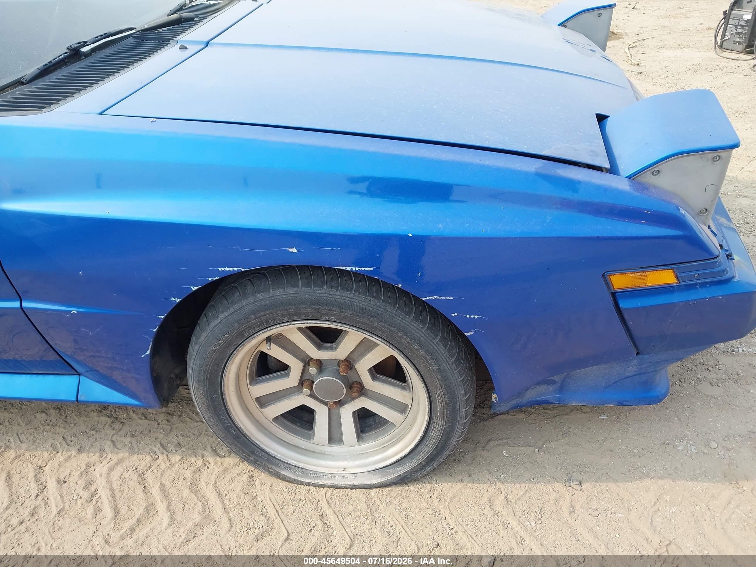 1989 Chrysler Conquest Tsi Blue vin: JJ3CC54N9KZ033504