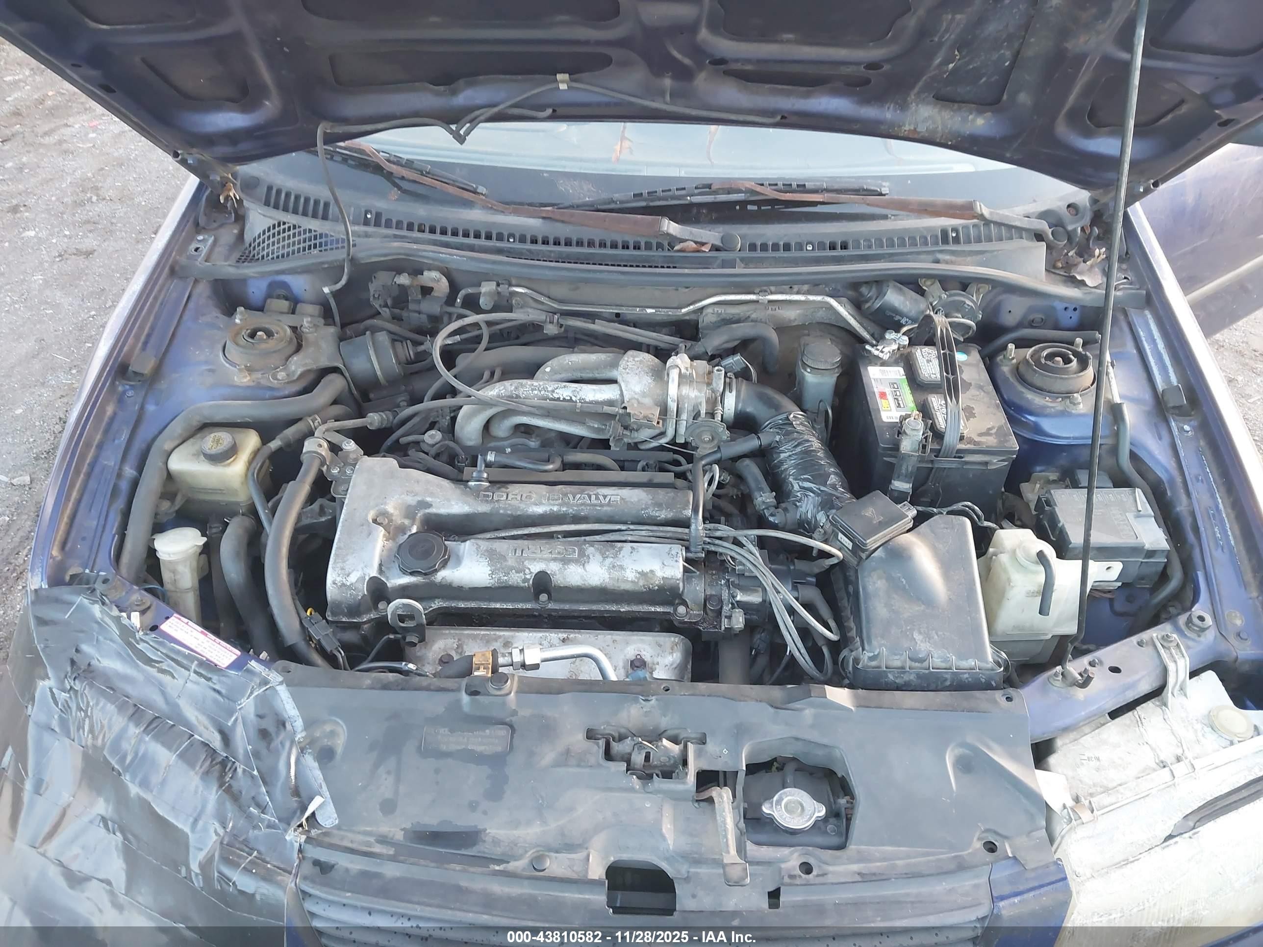 1995 Mazda Protege Dx/lx Blue vin: JM1BA1411S0137501