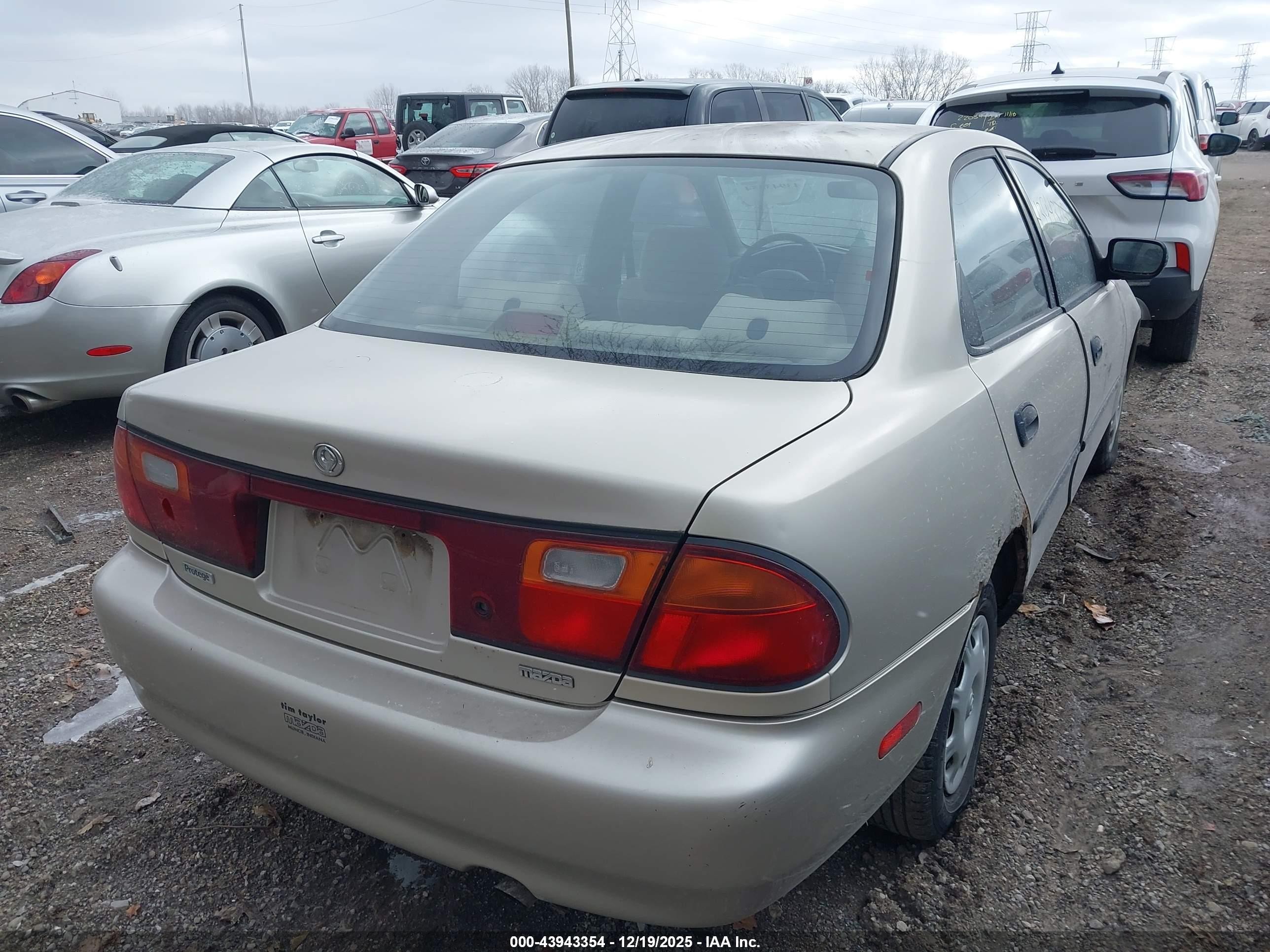 1995 Mazda Protege Dx/lx Tan vin: JM1BA1412S0146711