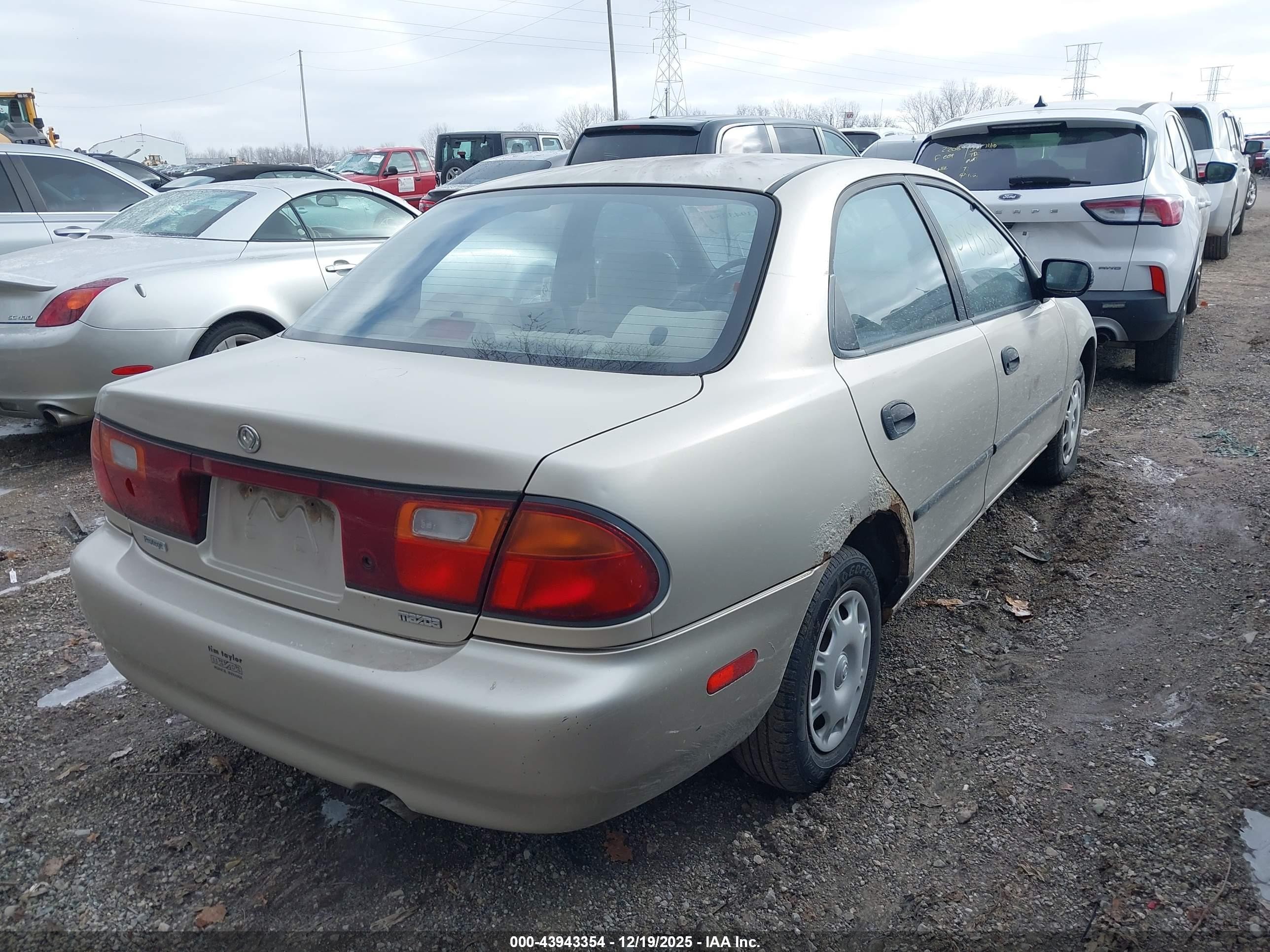 1995 Mazda Protege Dx/lx Tan vin: JM1BA1412S0146711