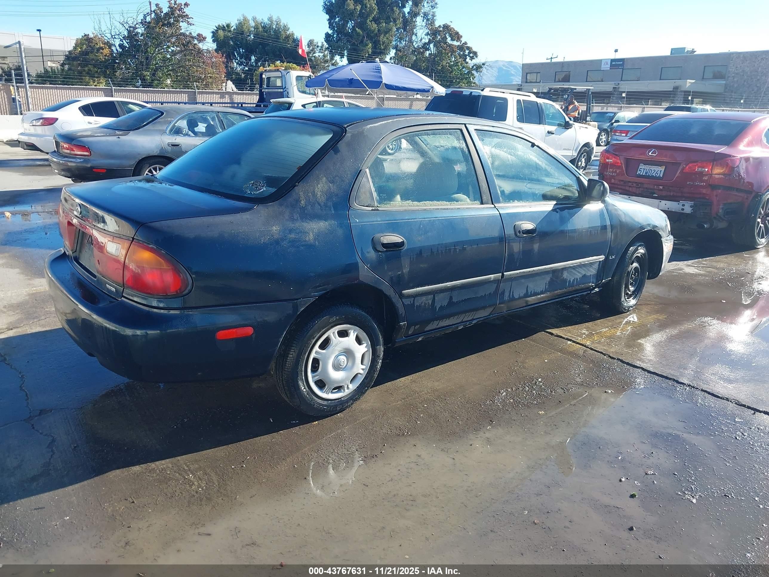 1995 Mazda Protege Dx/lx Green vin: JM1BA1413S0152694