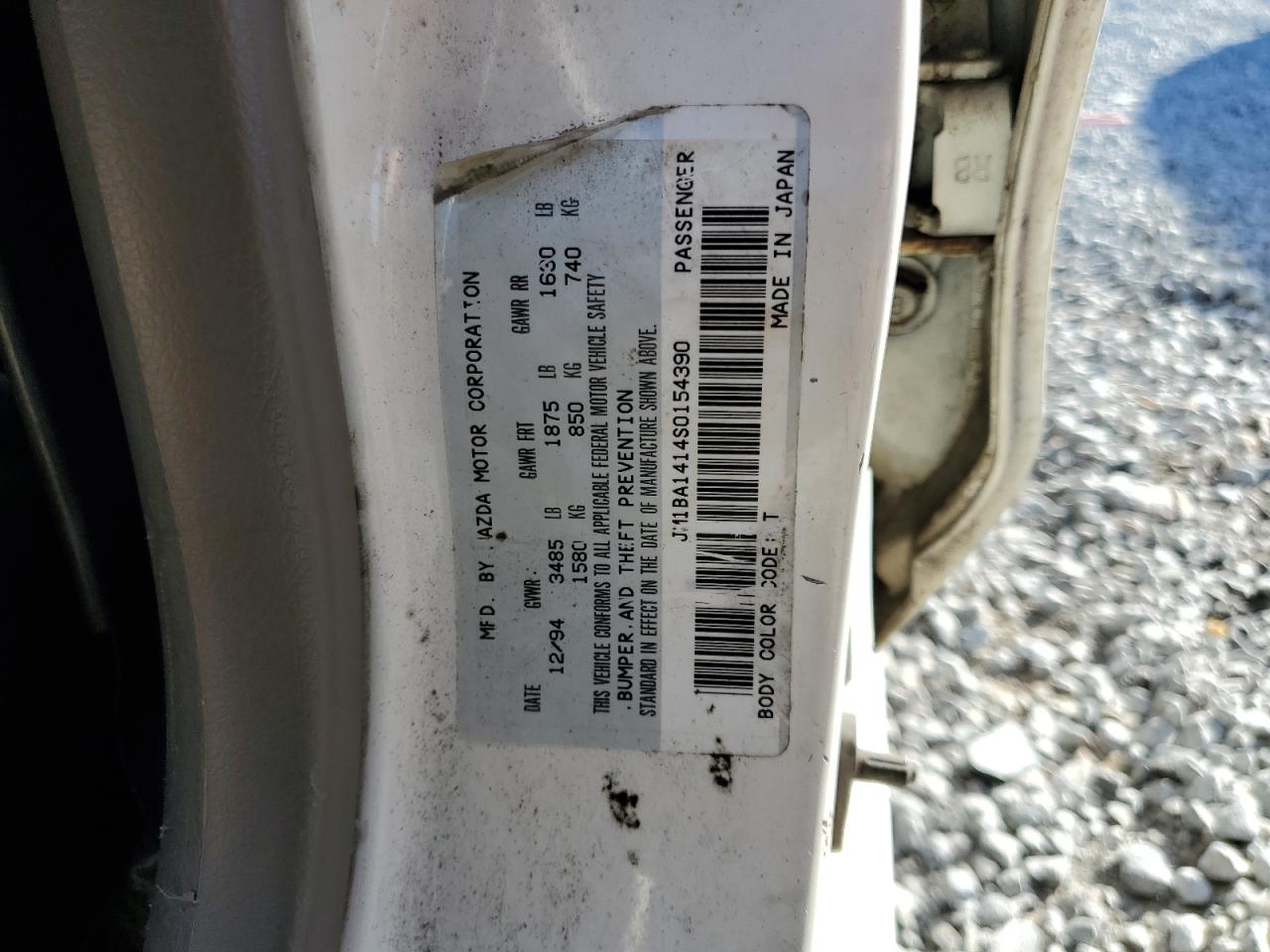 Price & History 1995 Mazda Protege Dx 1.5l 4 vin