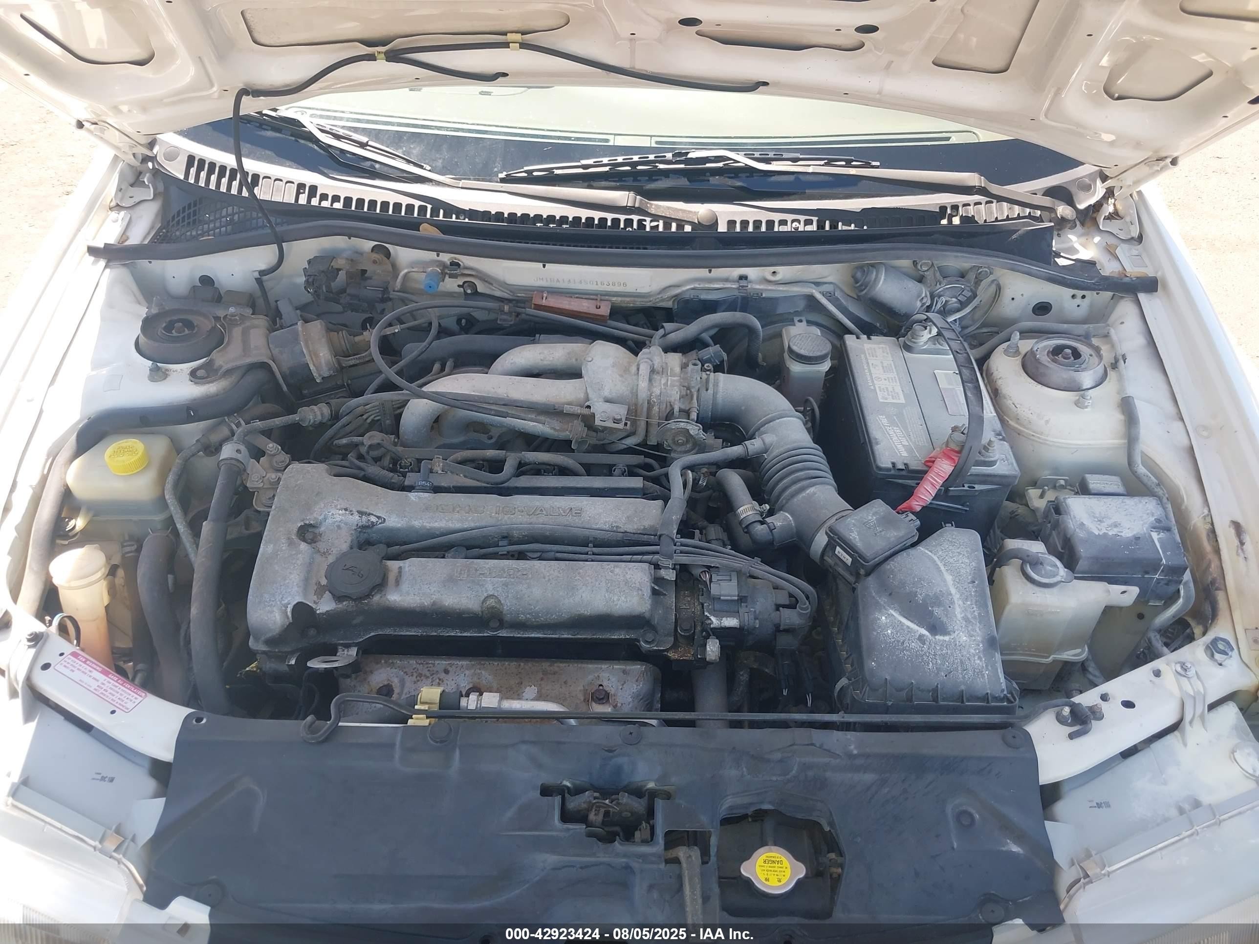 1995 Mazda Protege Dx/lx White vin: JM1BA1414S0163896