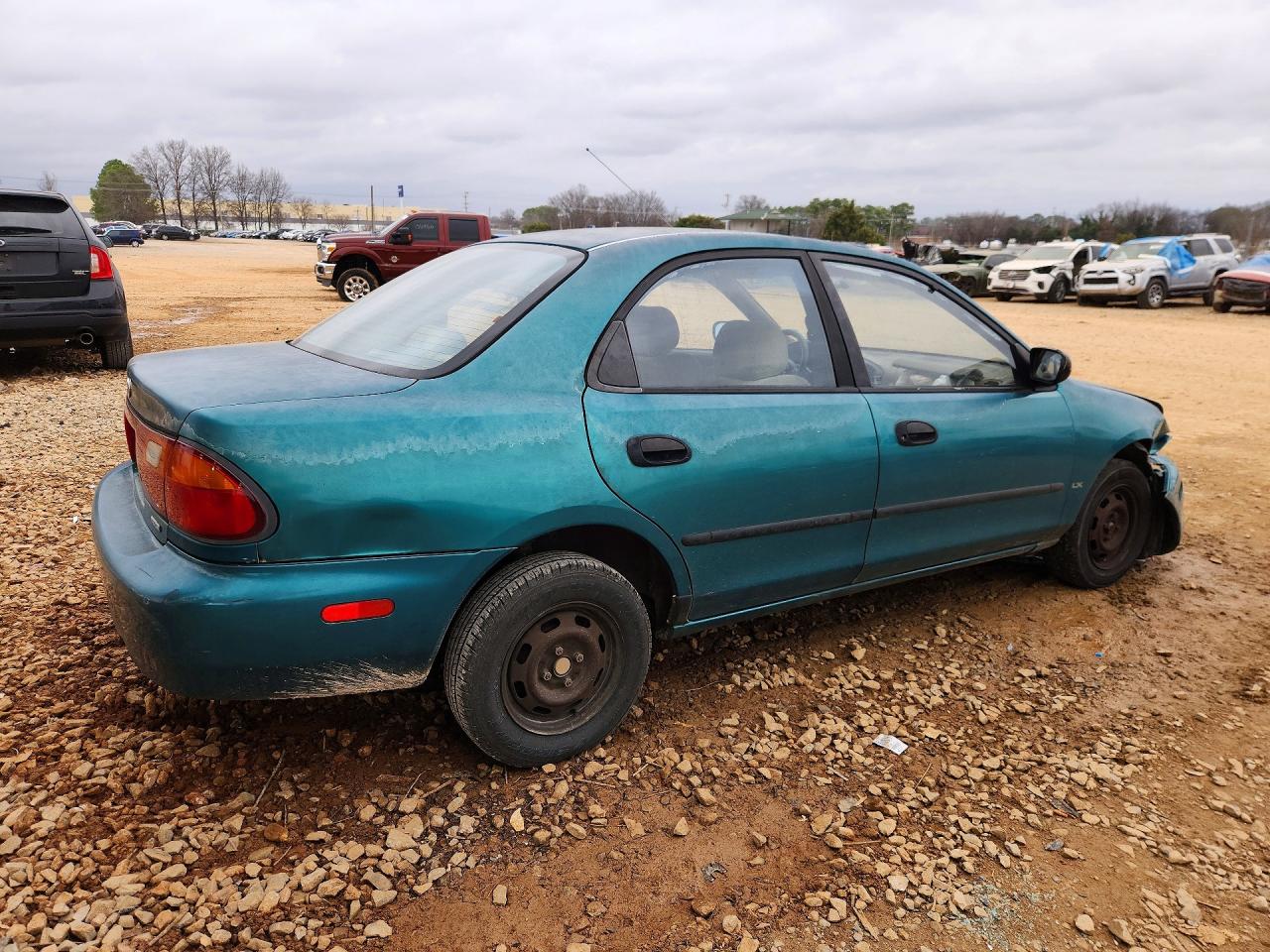 1995 Mazda Protege Dx Green vin: JM1BA1418S0128861