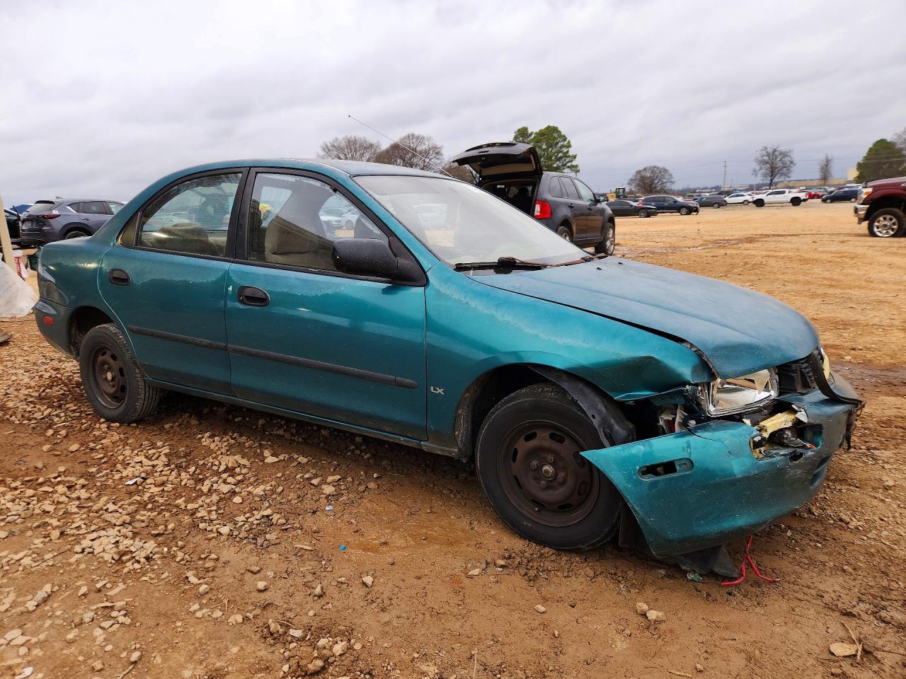 1995 Mazda Protege Dx Green vin: JM1BA1418S0128861