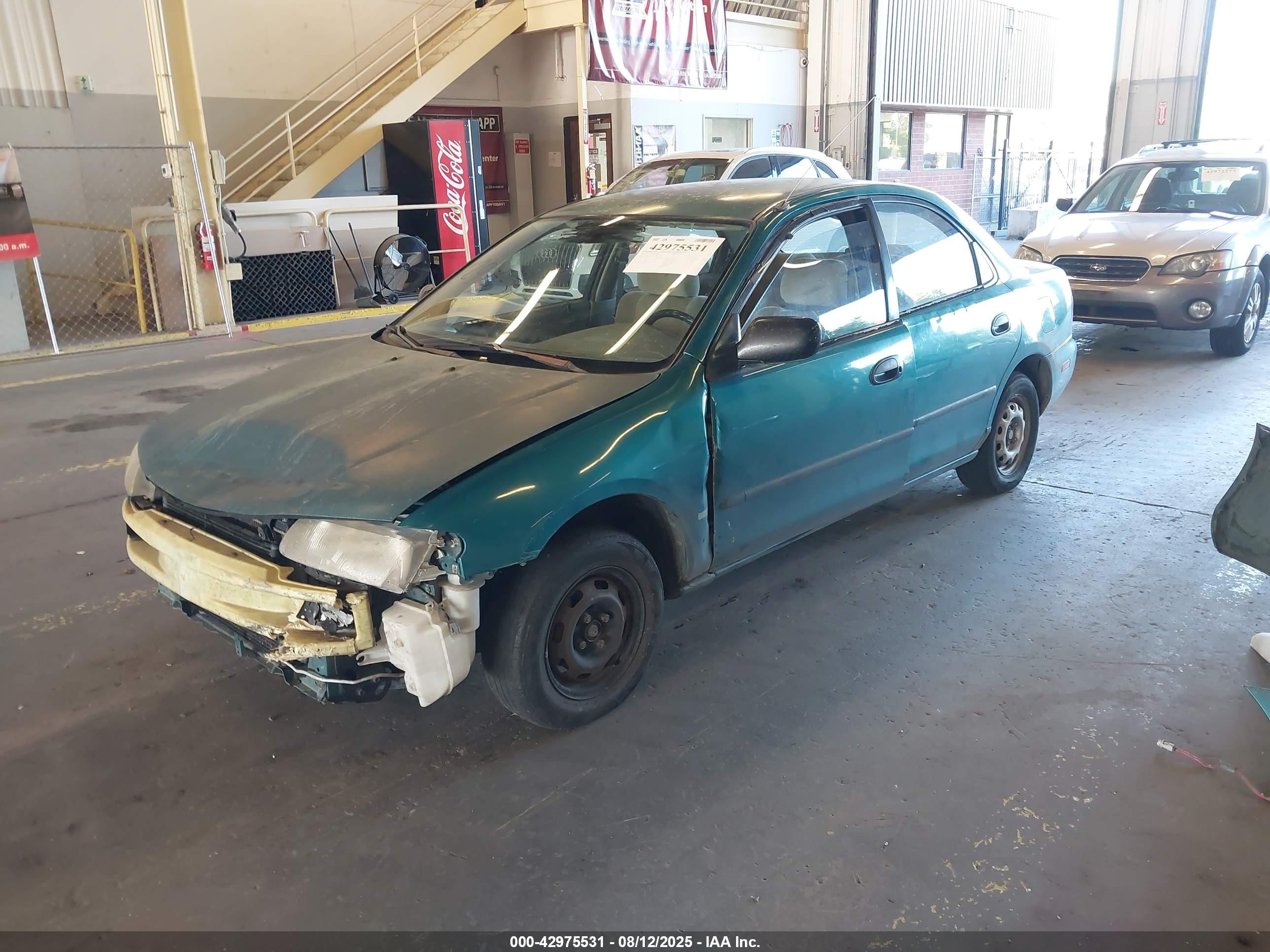 1995 Mazda Protege Dx/lx Green vin: JM1BA141XS0105484