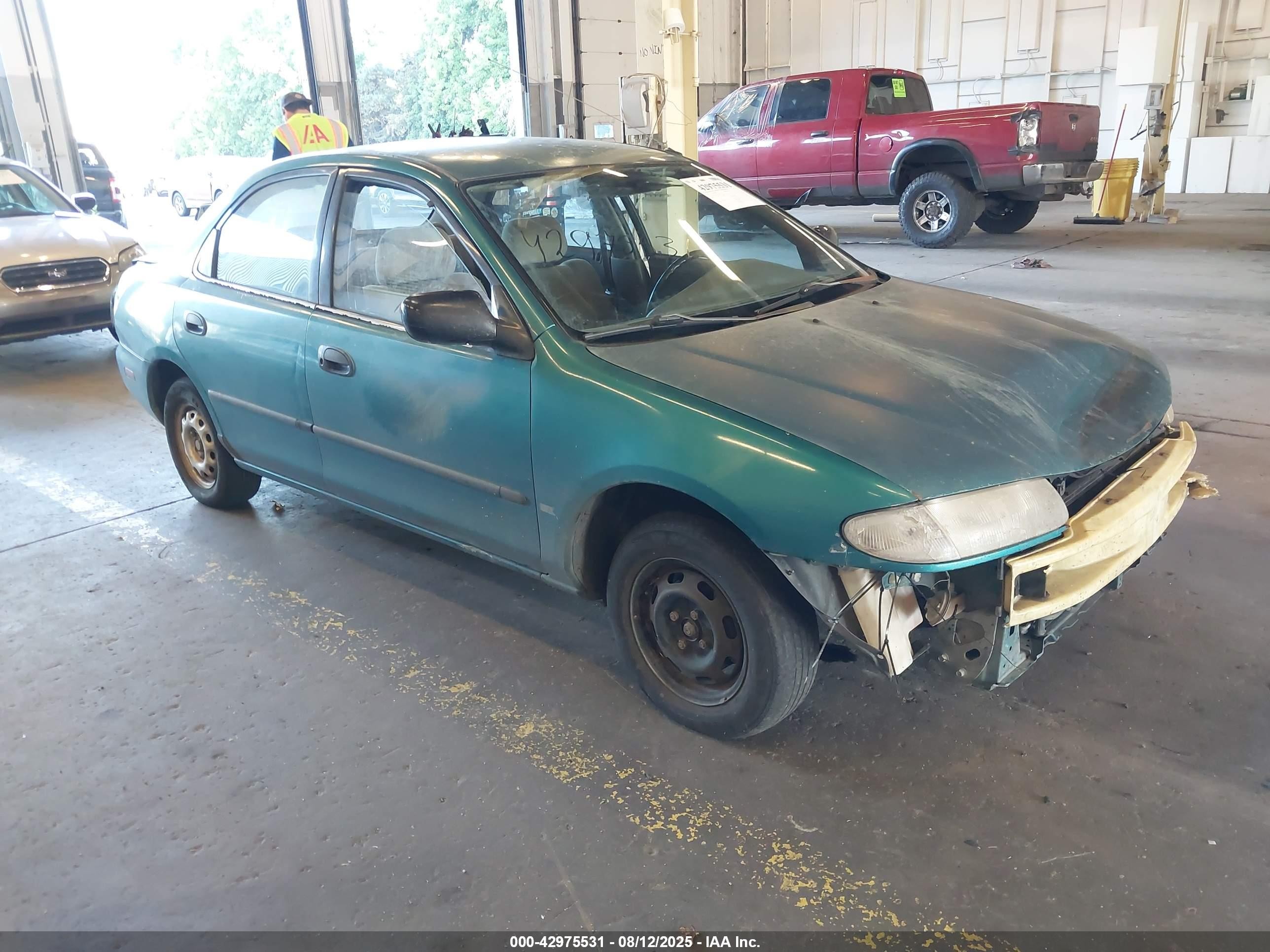 1995 Mazda Protege Dx/lx Green vin: JM1BA141XS0105484