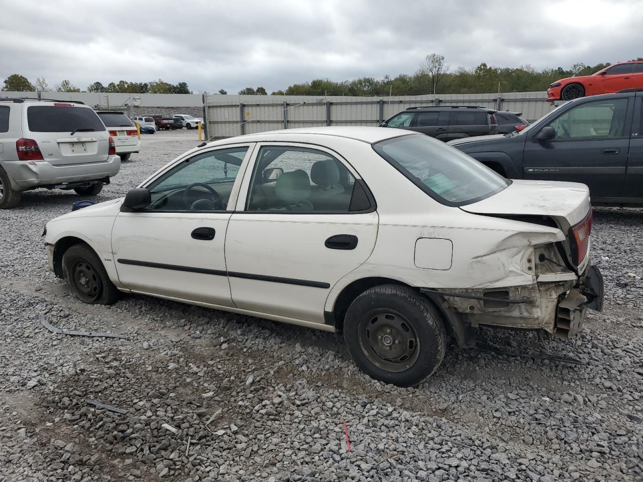 1996 Mazda Protege Dx White vin: JM1BB1411T0333839