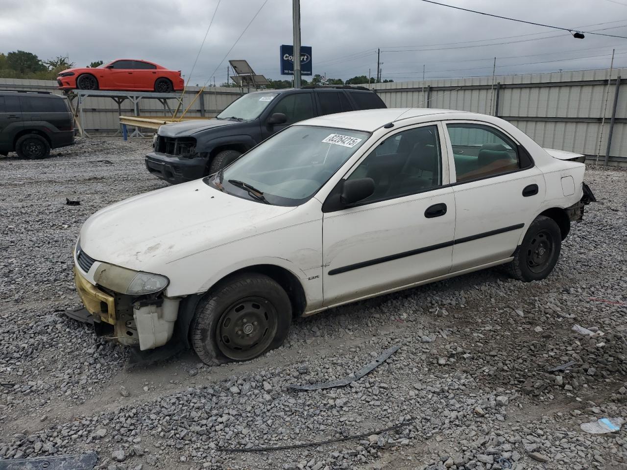 1996 Mazda Protege Dx White vin: JM1BB1411T0333839