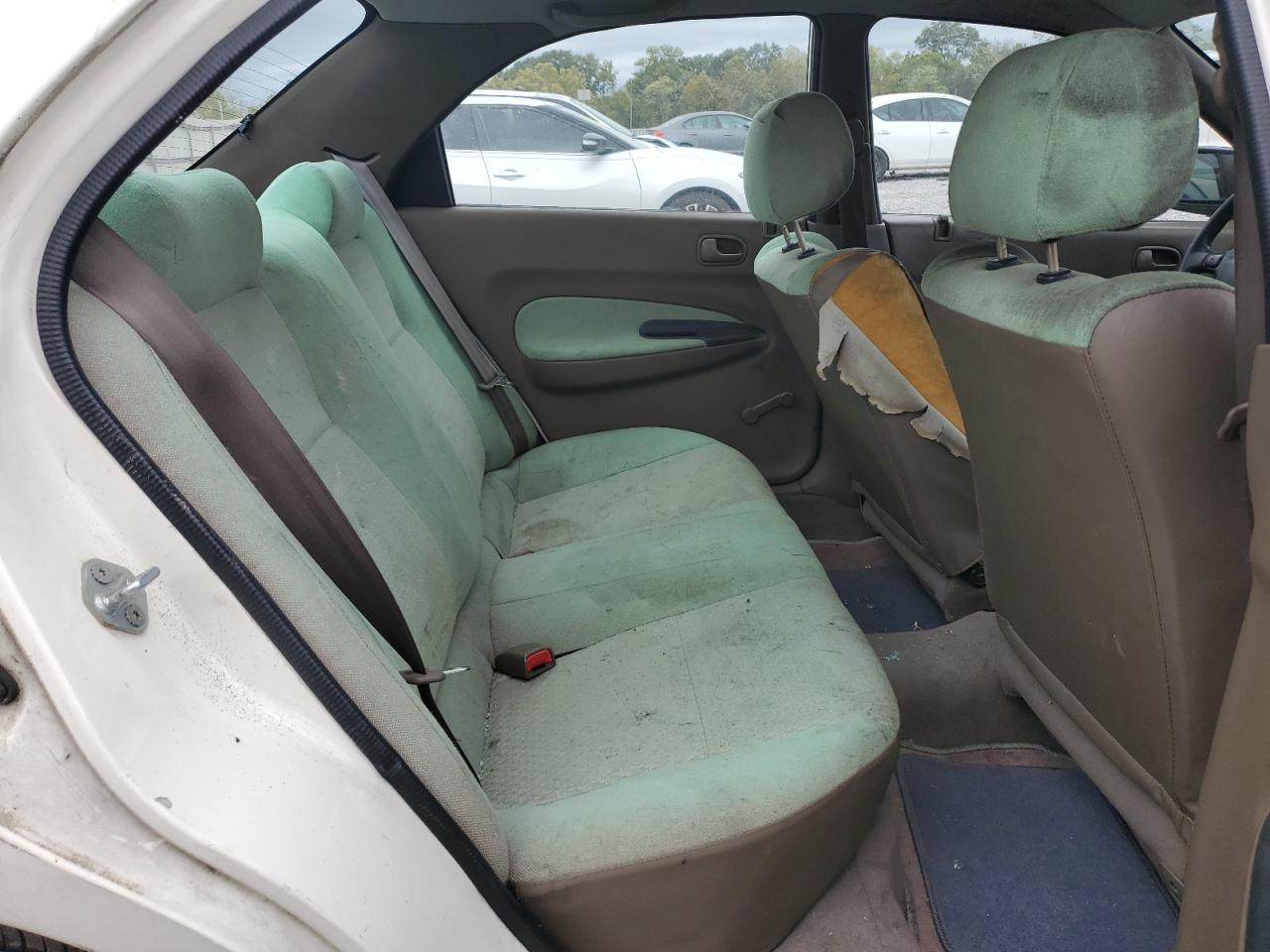 1996 Mazda Protege Dx White vin: JM1BB1411T0333839