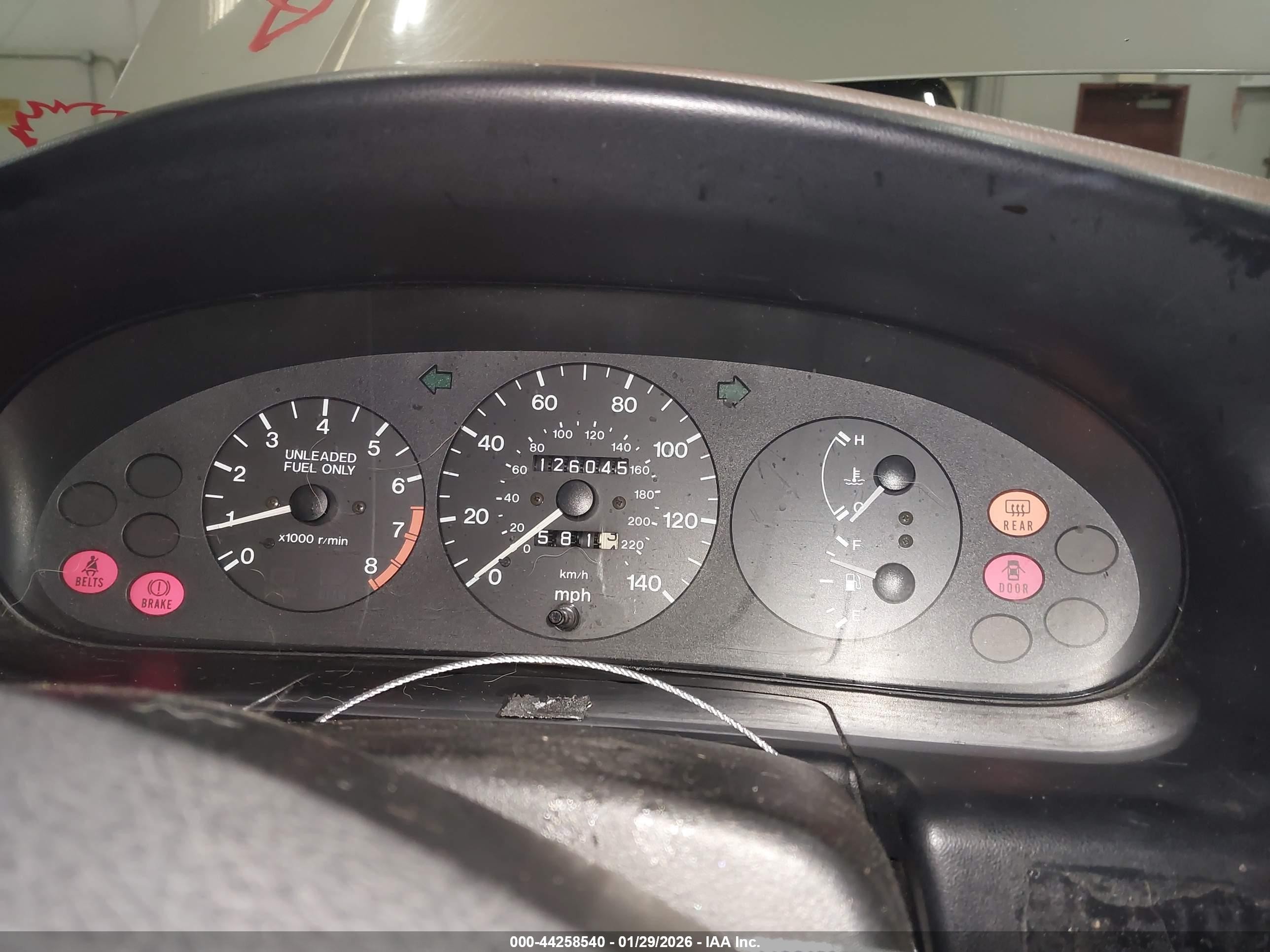 1996 Mazda Protege Dx/lx/es Beige vin: JM1BB1411T0334828