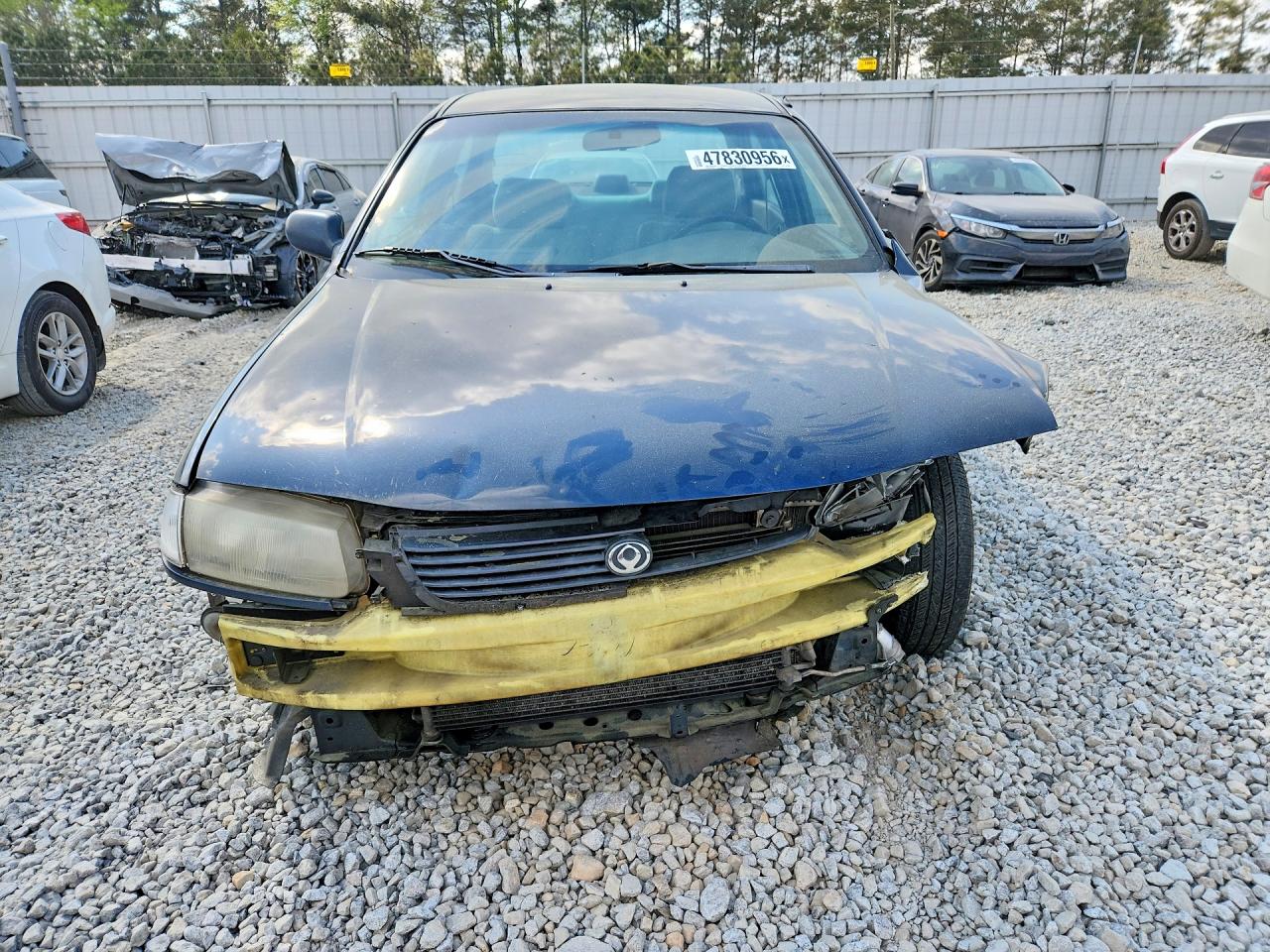 1996 Mazda Protege Dx Blue vin: JM1BB1415T0327980