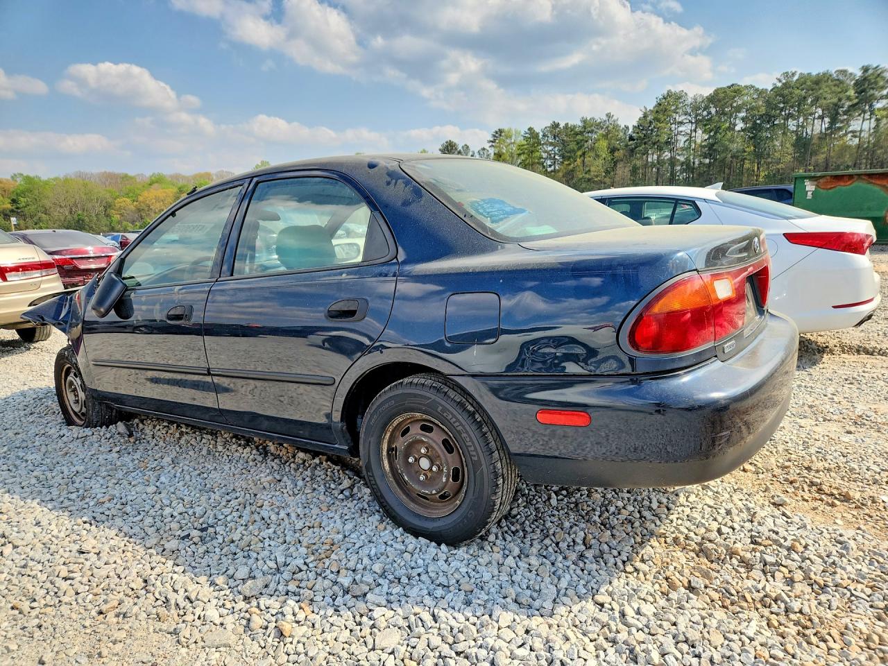 1996 Mazda Protege Dx Blue vin: JM1BB1415T0327980