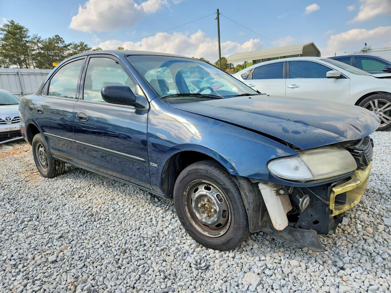 1996 Mazda Protege Dx Blue vin: JM1BB1415T0327980
