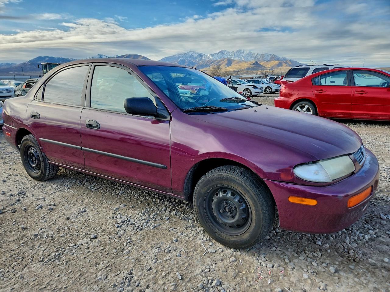 1996 Mazda Protege Dx Purple vin: JM1BB1415T0330877