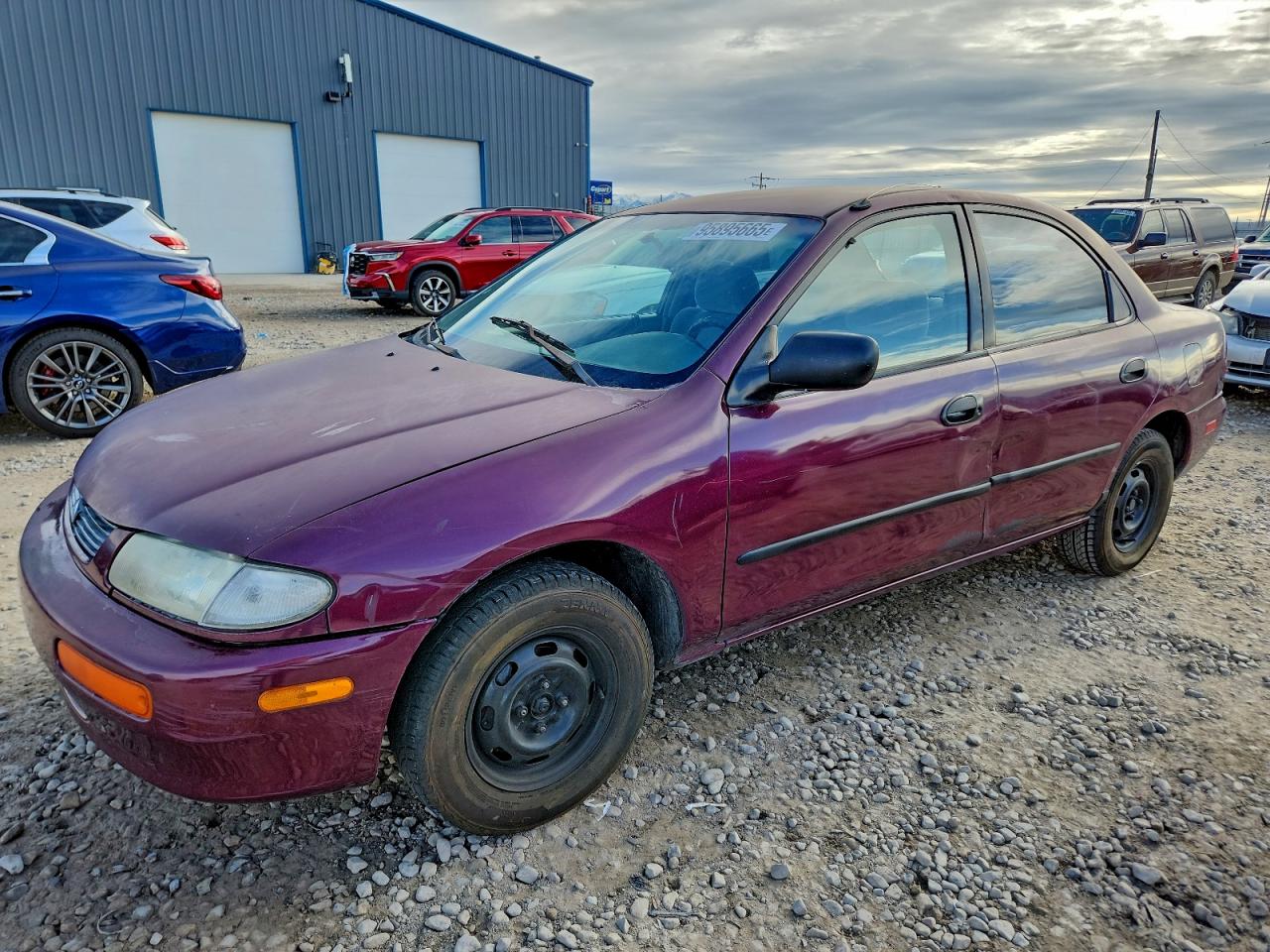 1996 Mazda Protege Dx Фиолетовый vin: JM1BB1415T0330877