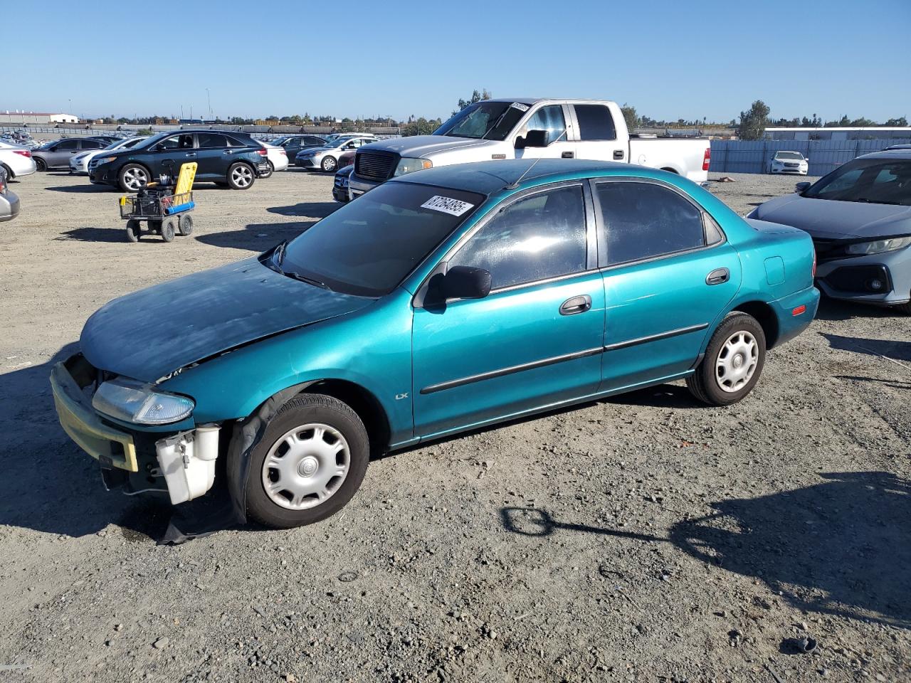 1996 Mazda Protege Dx Green vin: JM1BB1417T0332534