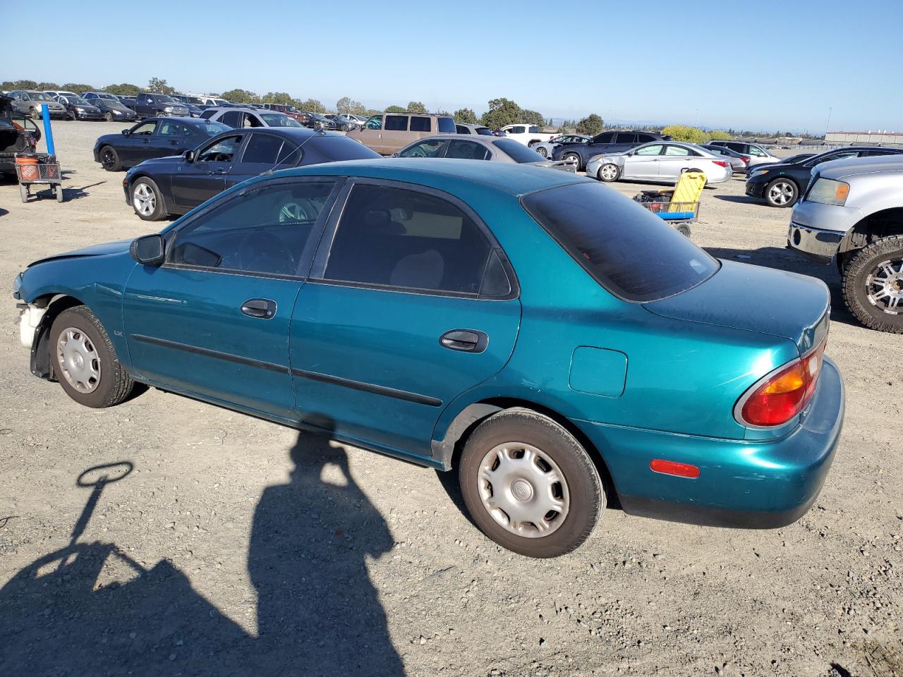1996 Mazda Protege Dx Green vin: JM1BB1417T0332534