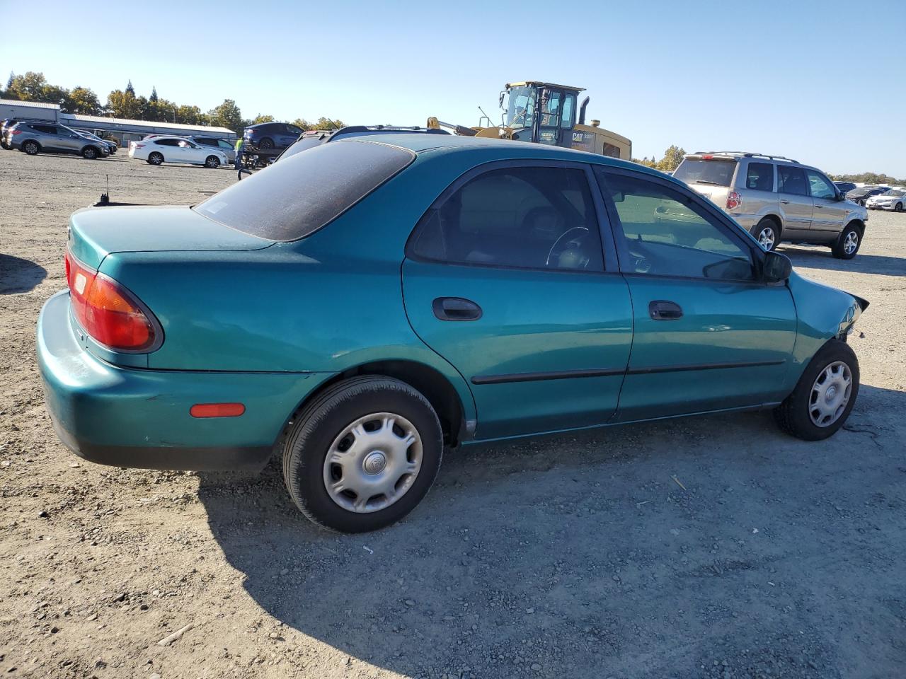 1996 Mazda Protege Dx Green vin: JM1BB1417T0332534