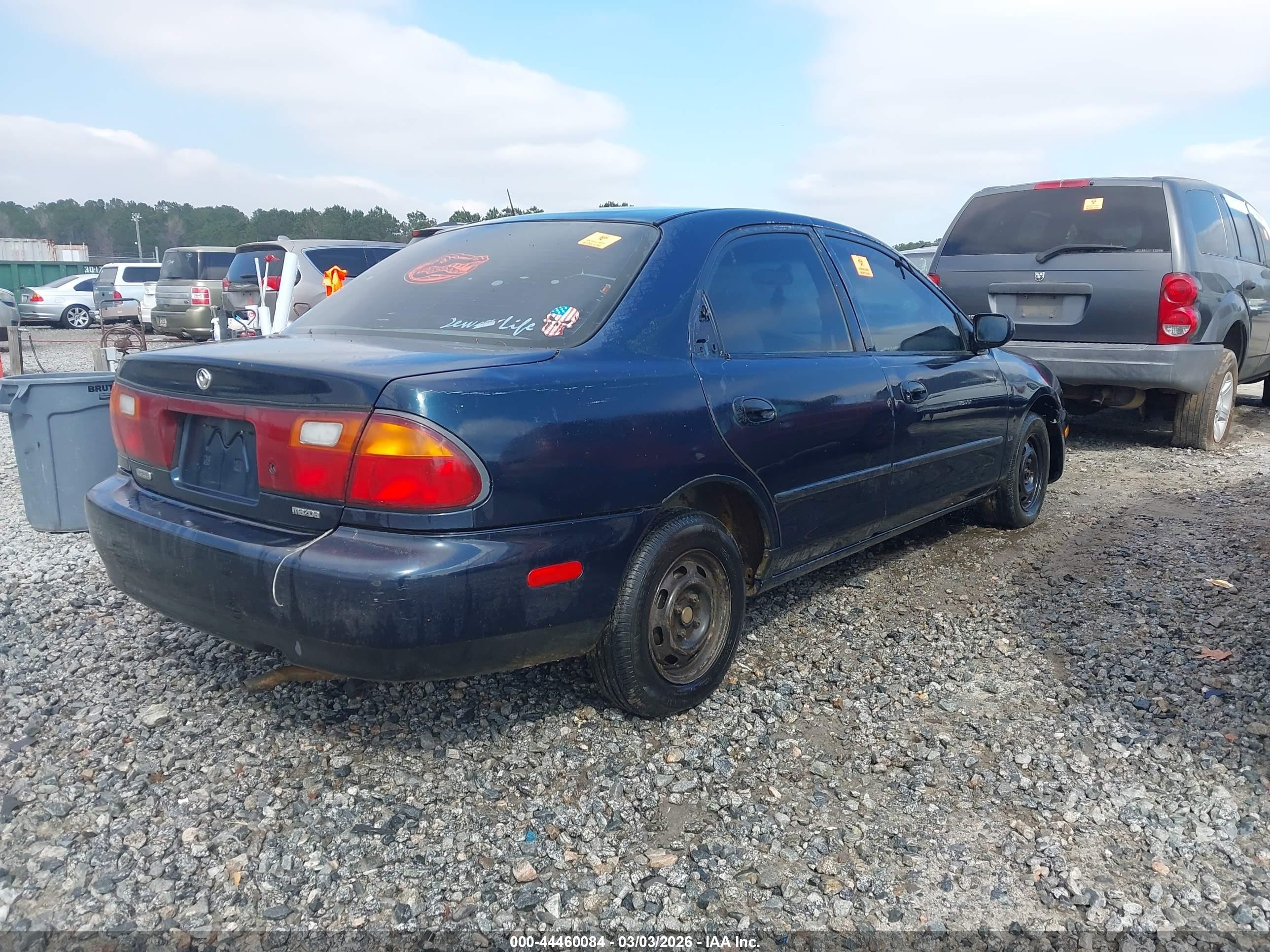 1996 Mazda Protege Dx/lx/es Dark Blue vin: JM1BB141XT0347643