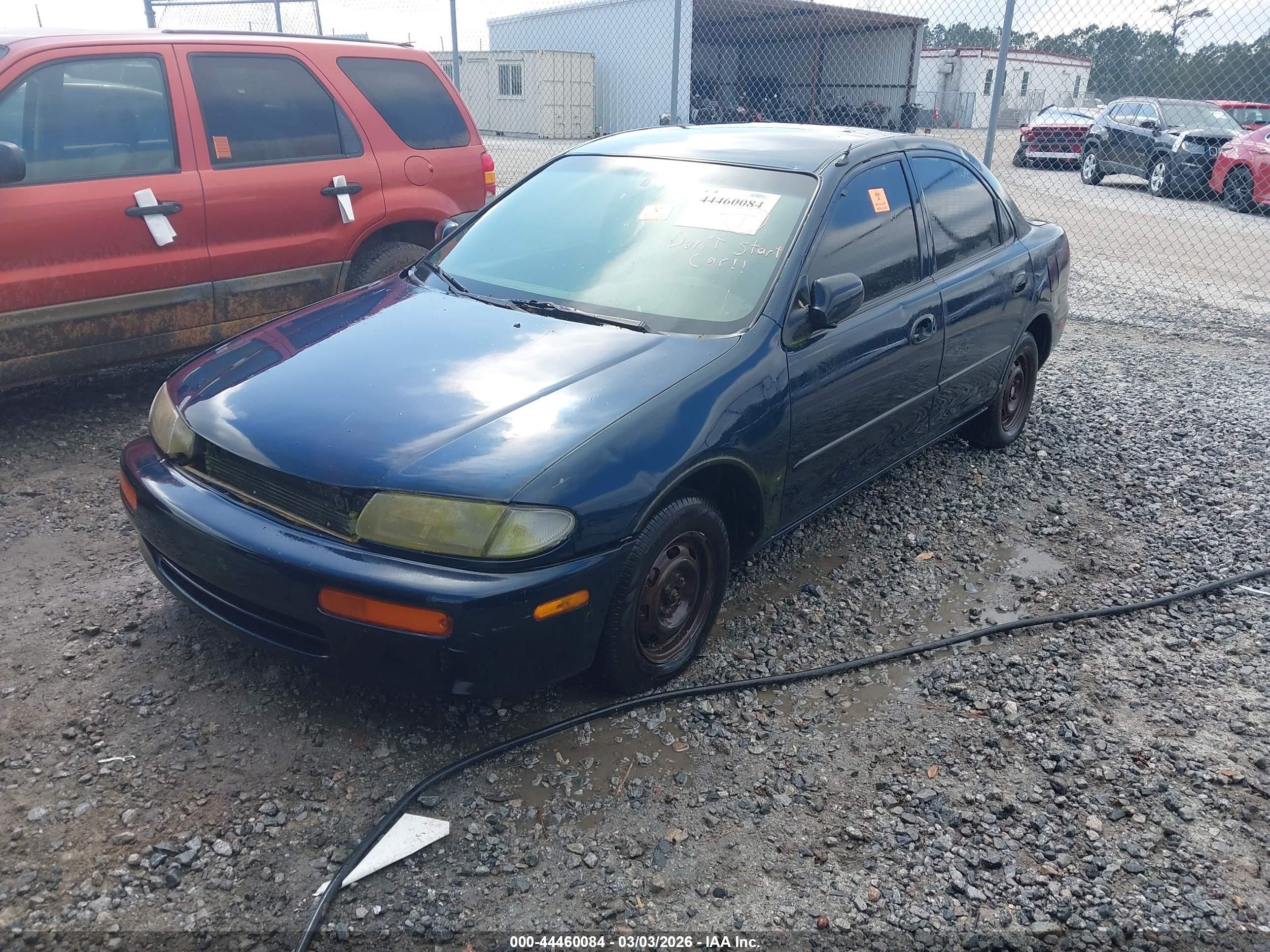 1996 Mazda Protege Dx/lx/es Dark Blue vin: JM1BB141XT0347643