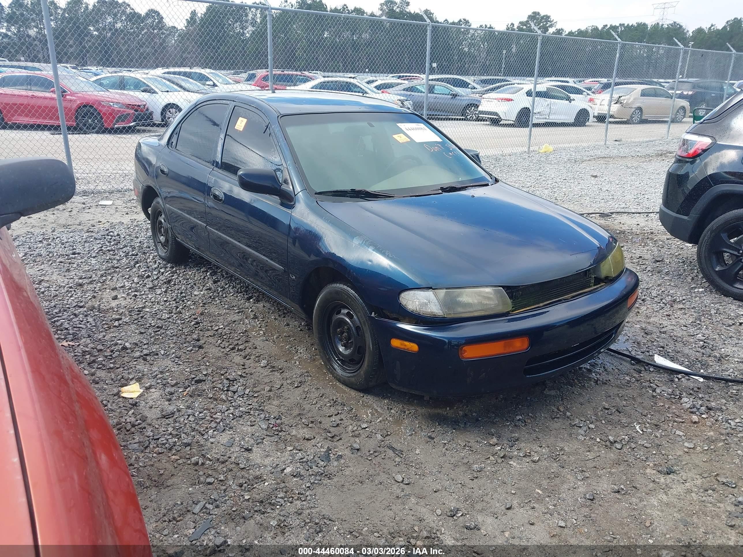1996 Mazda Protege Dx/lx/es Dark Blue vin: JM1BB141XT0347643