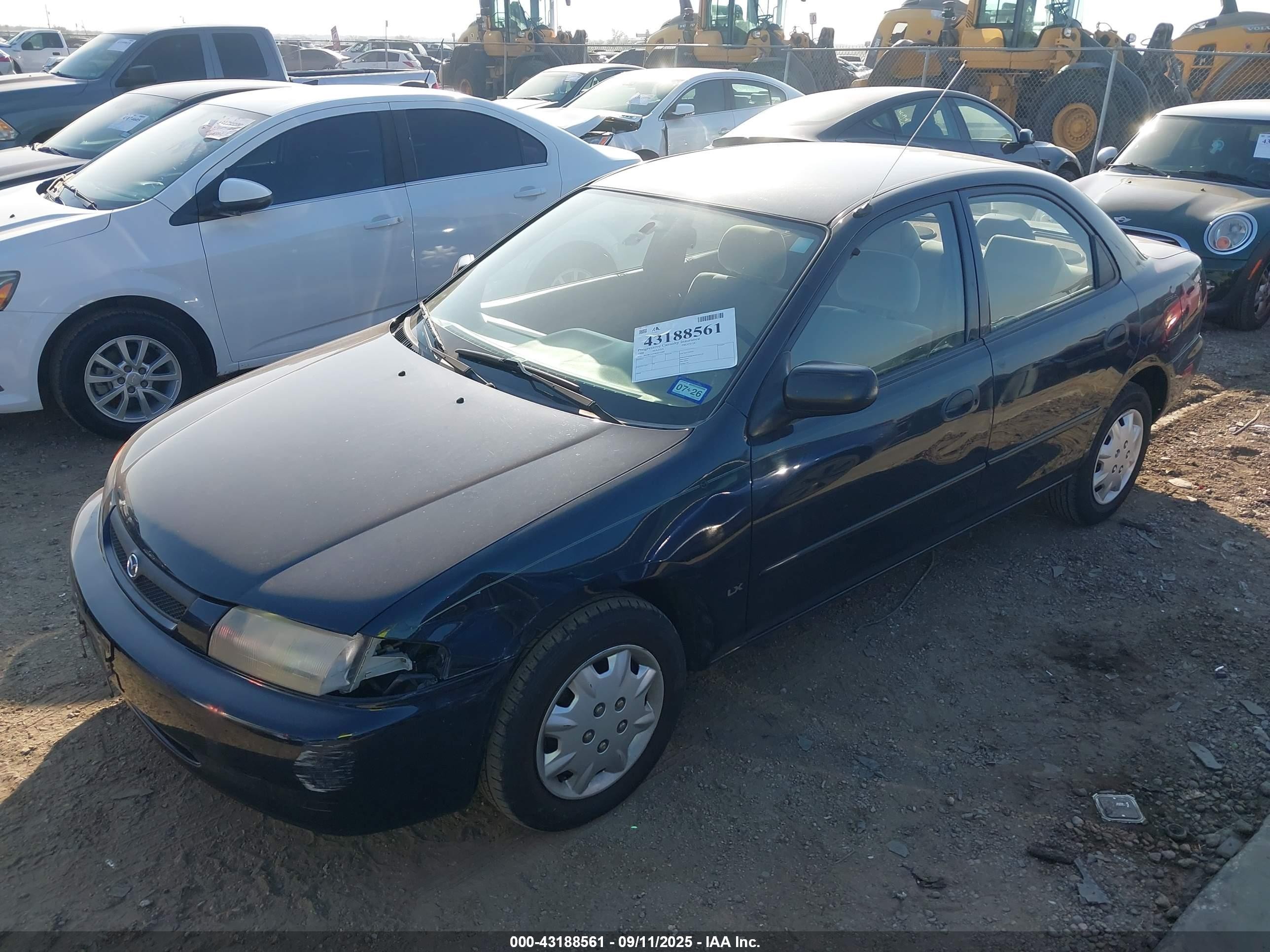 1998 Mazda Protege Dx/lx Синий vin: JM1BC1410W0231000