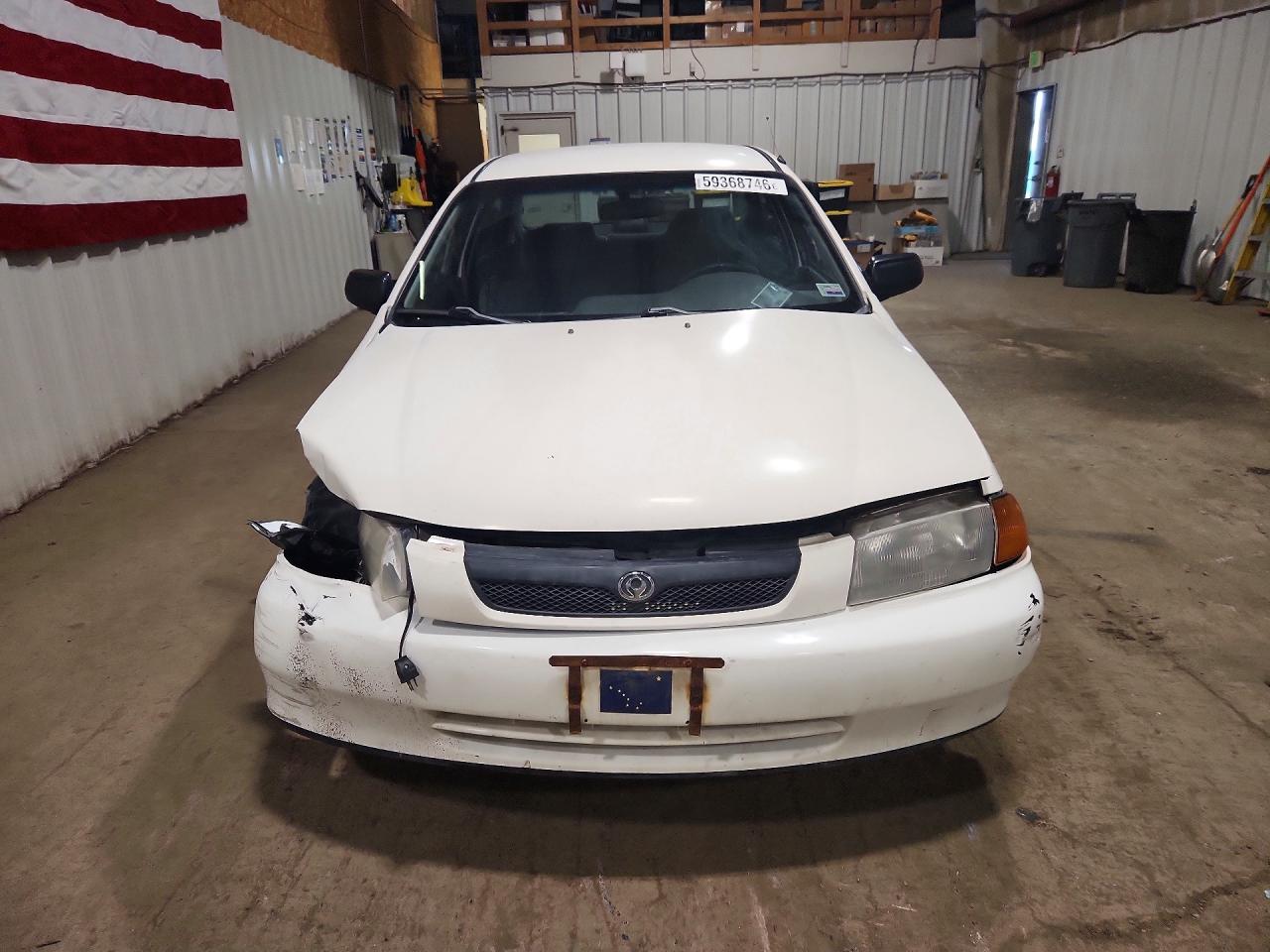 1997 Mazda Protege Dx White vin: JM1BC1414V0145073