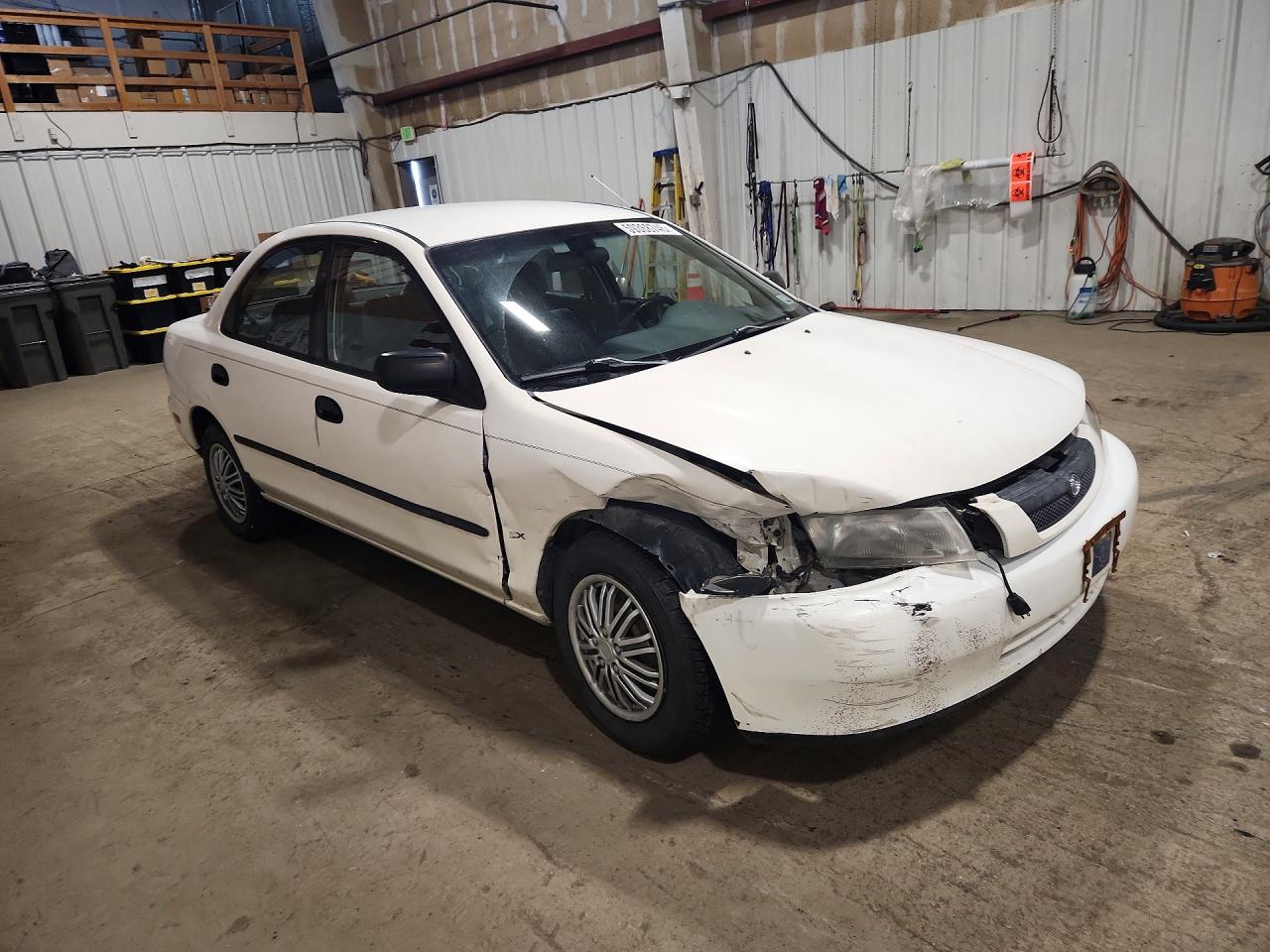 1997 Mazda Protege Dx White vin: JM1BC1414V0145073